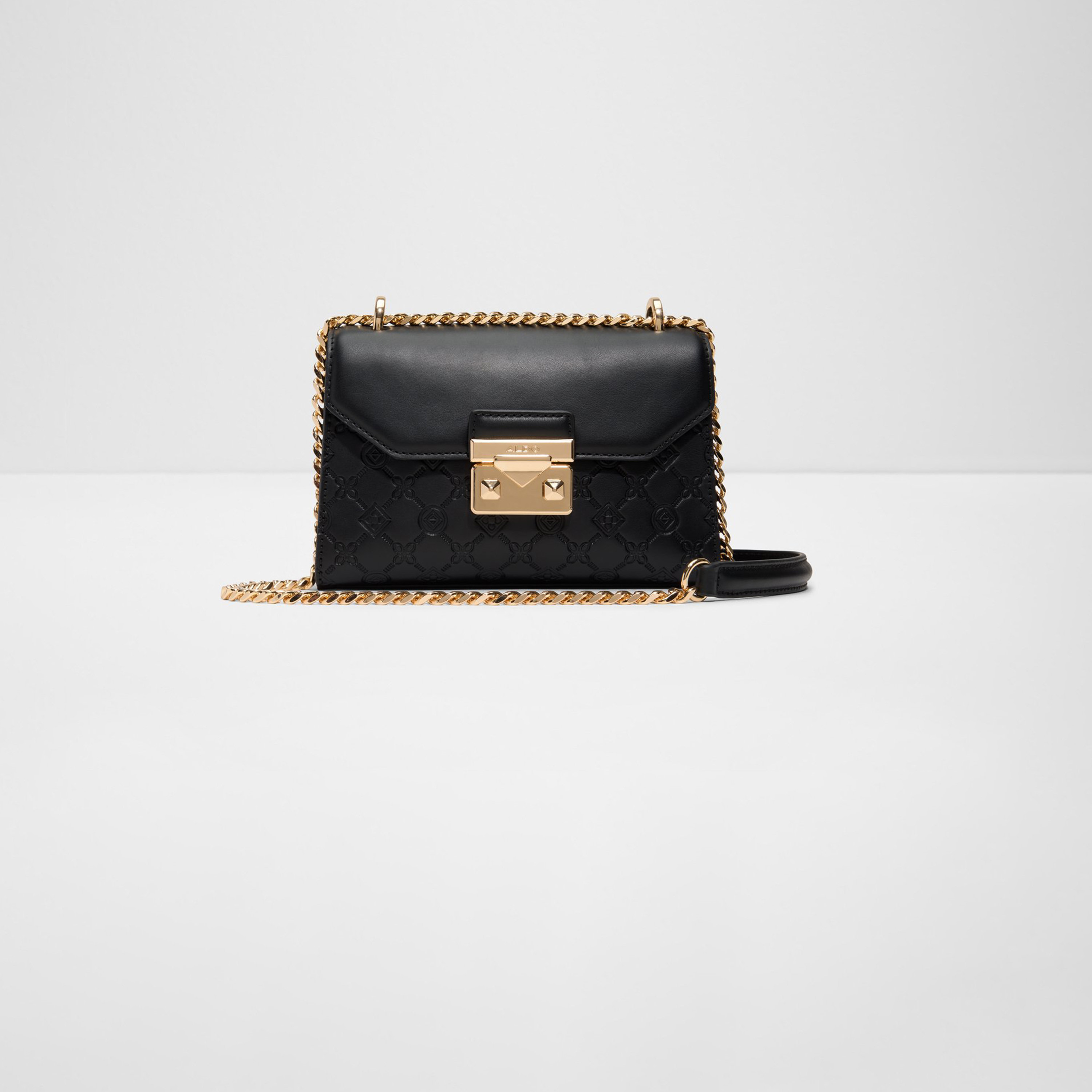 Aldo Crelalle Monogram Crossbody Bag with Flap Closure and Chain Strap-women-bagsandwallets-handbags-image-1