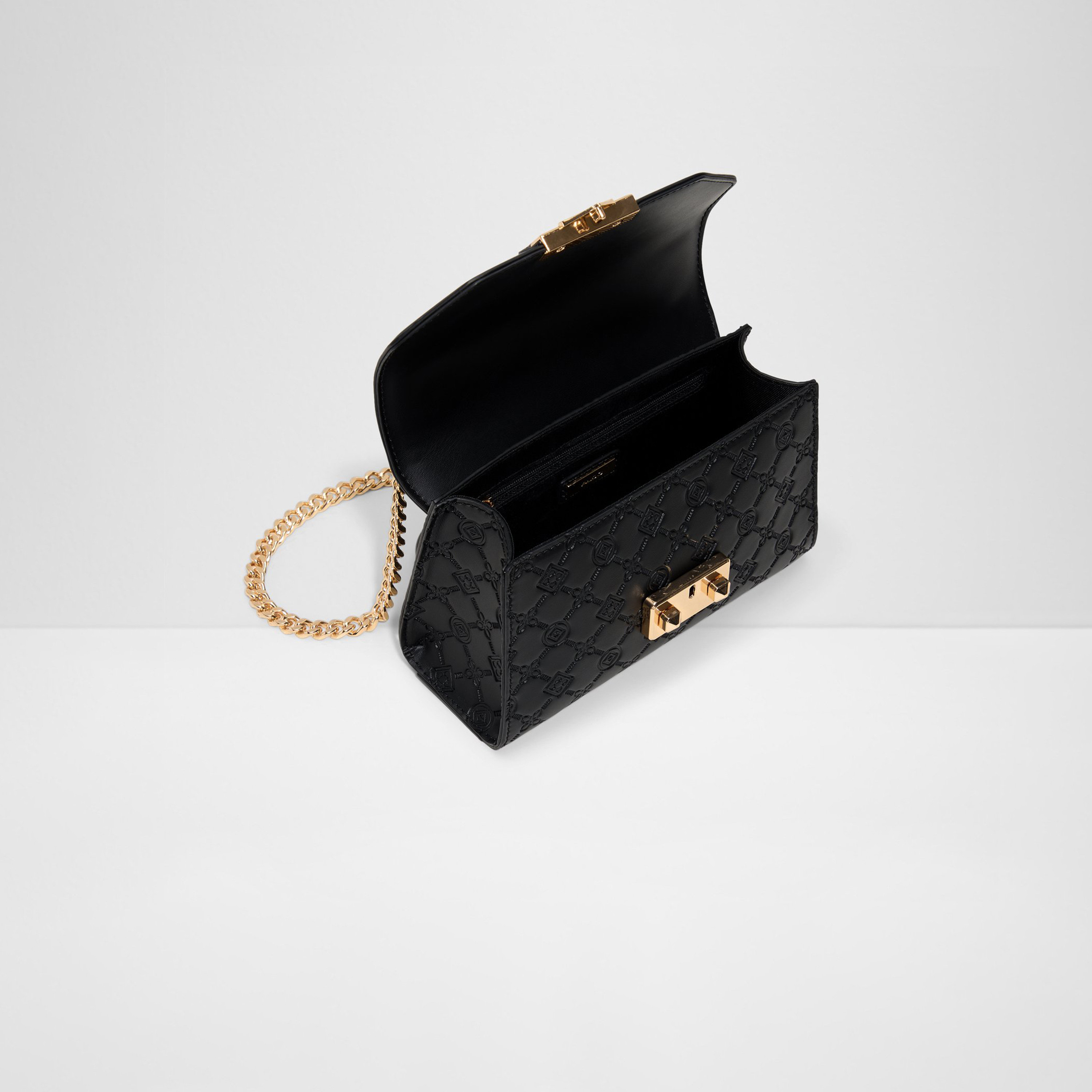 Aldo Crelalle Monogram Crossbody Bag with Flap Closure and Chain Strap-women-bagsandwallets-handbags-image-3