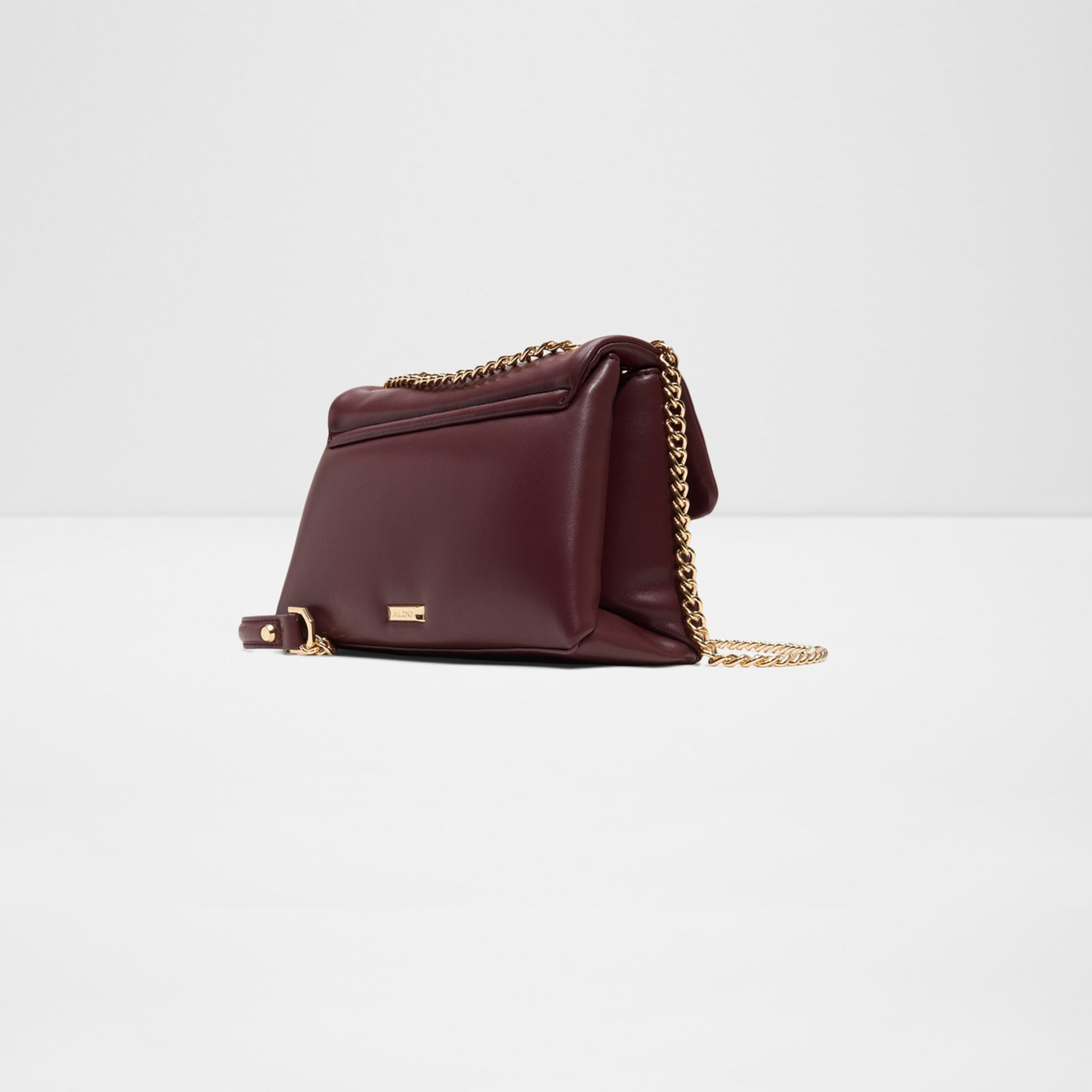 Aldo Softpuff Crossbody Bag with Flap Closure and Chain Strap-women-bagsandwallets-handbags-image-2