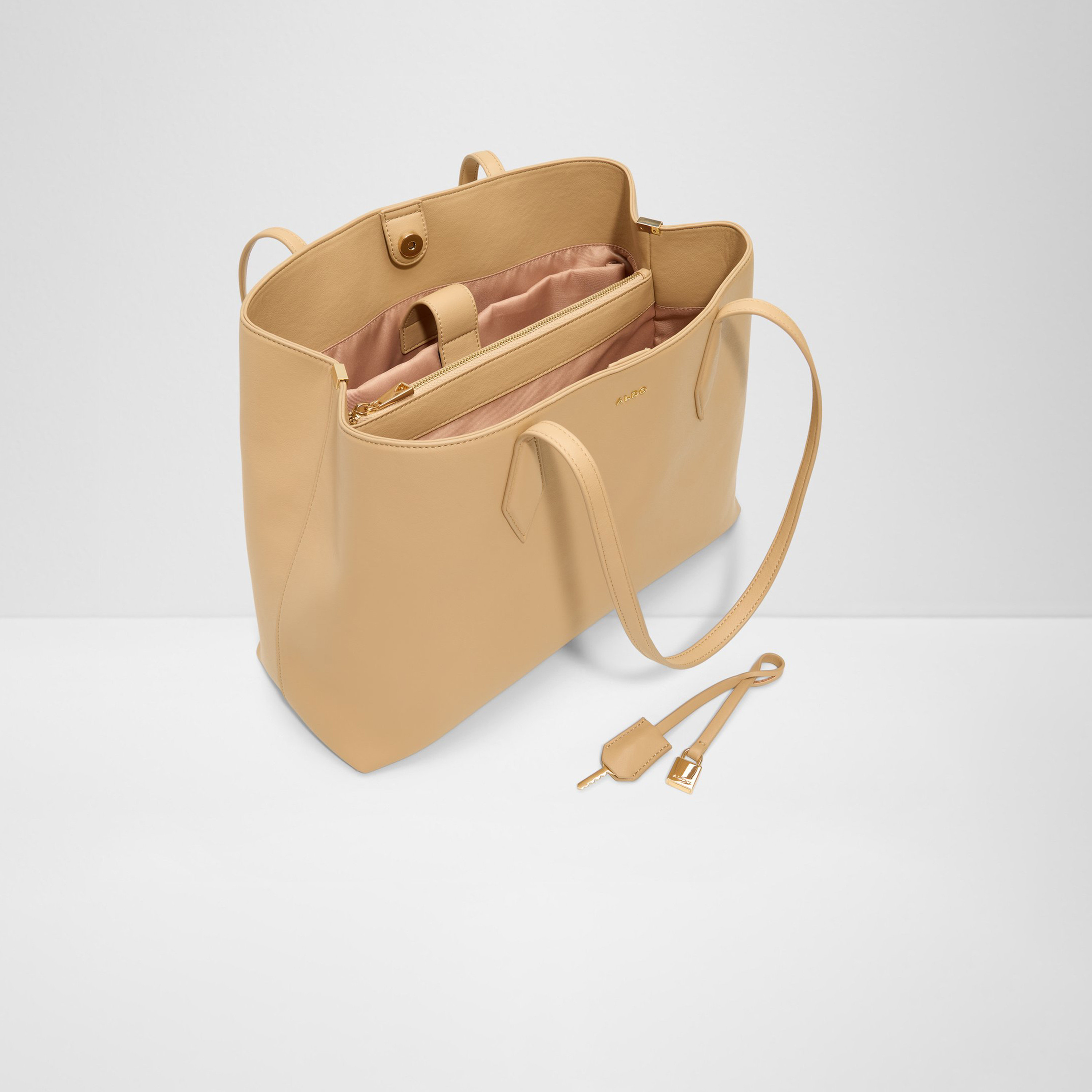 Aldo Maela Double Handle Shoulder Bag with Magnetic Closure-women-bagsandwallets-handbags-image-3