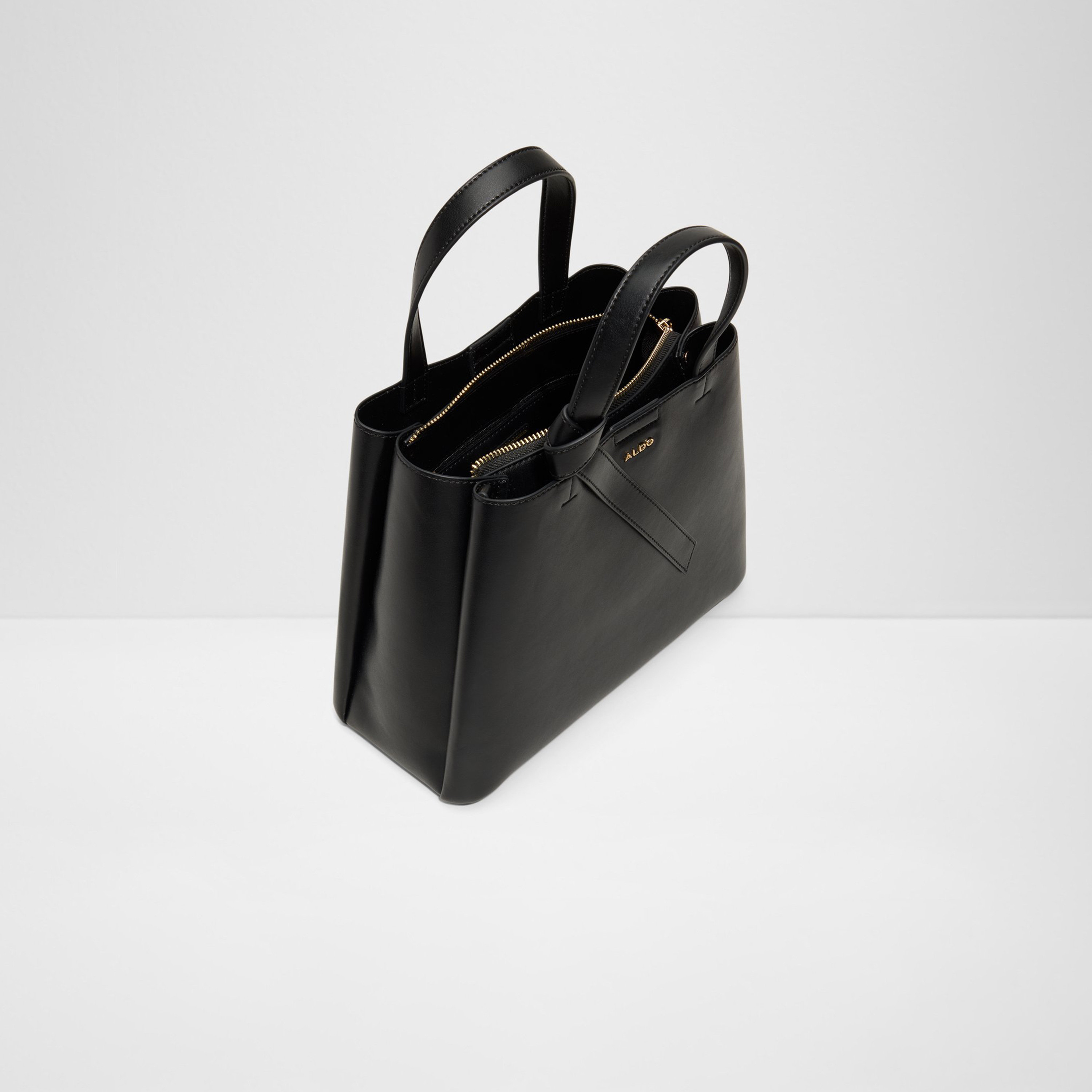 Aldo Zaria Double Handle Satchel Bag with Zipper and Detachable Strap-women-bagsandwallets-handbags-image-3