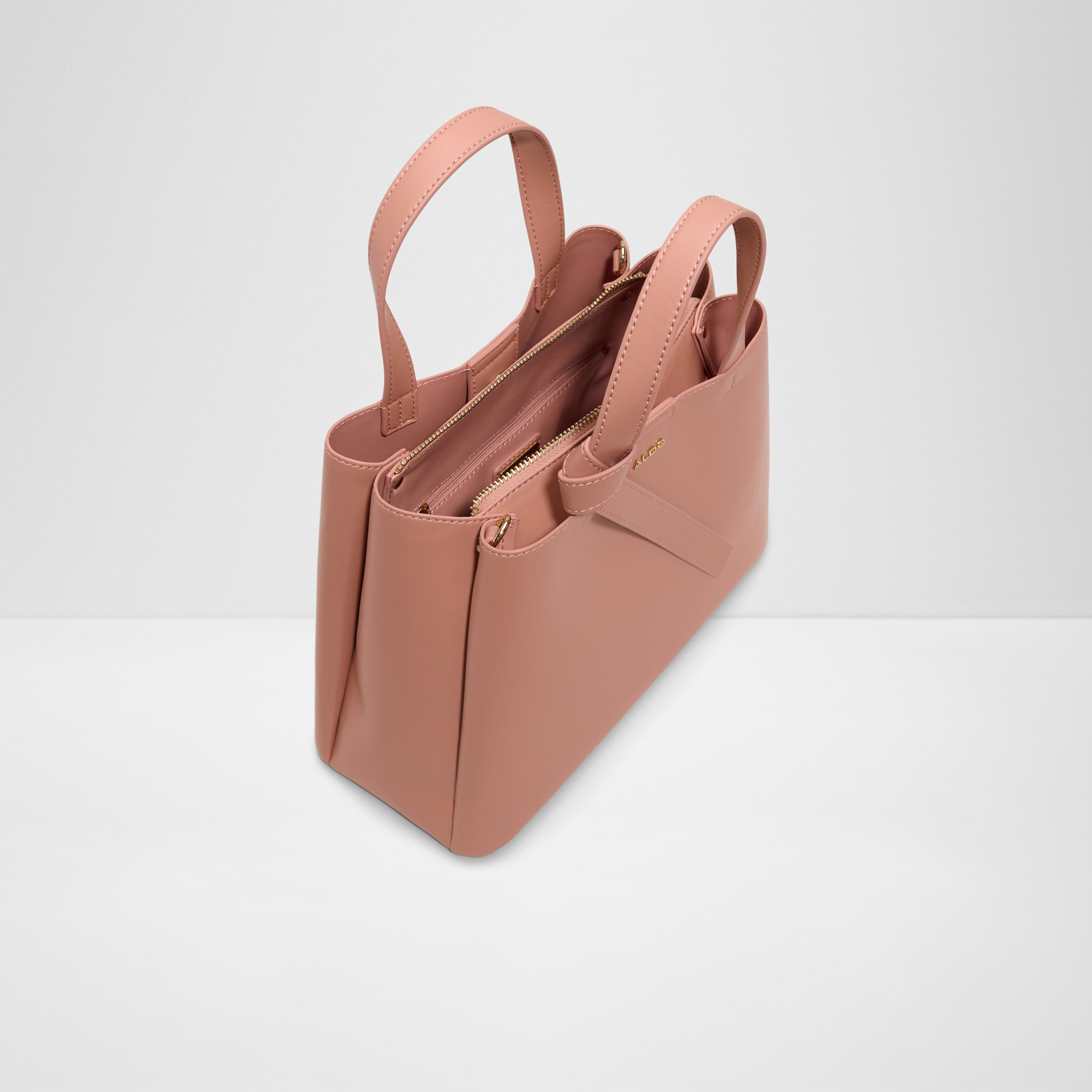 Aldo Zaria Double Handle Satchel Bag with Zipper and Detachable Strap-women-bagsandwallets-handbags-image-7