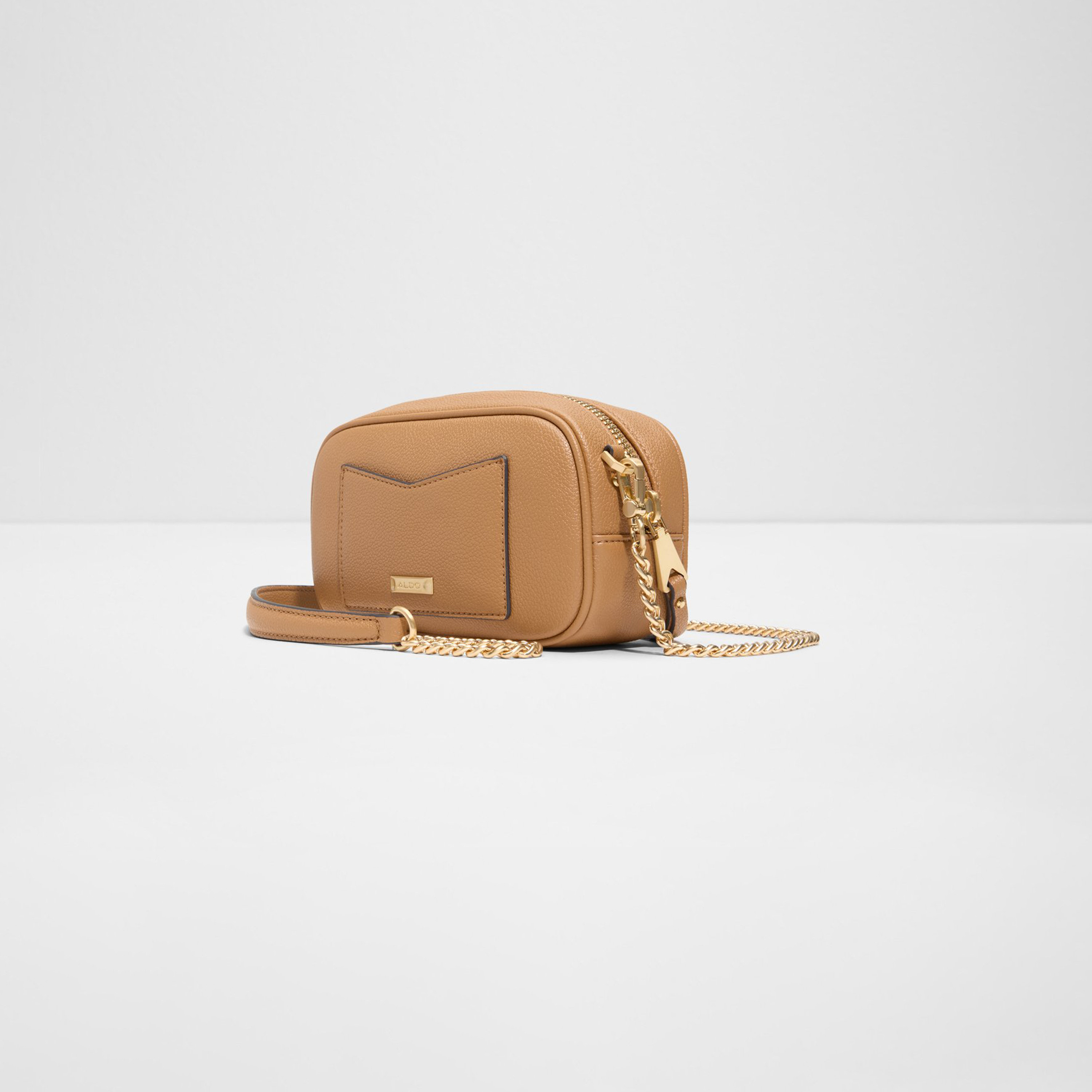 Aldo Moanah Textured Crossbody Bag with Zipper and Chain Strap-women-bagsandwallets-handbags-image-2