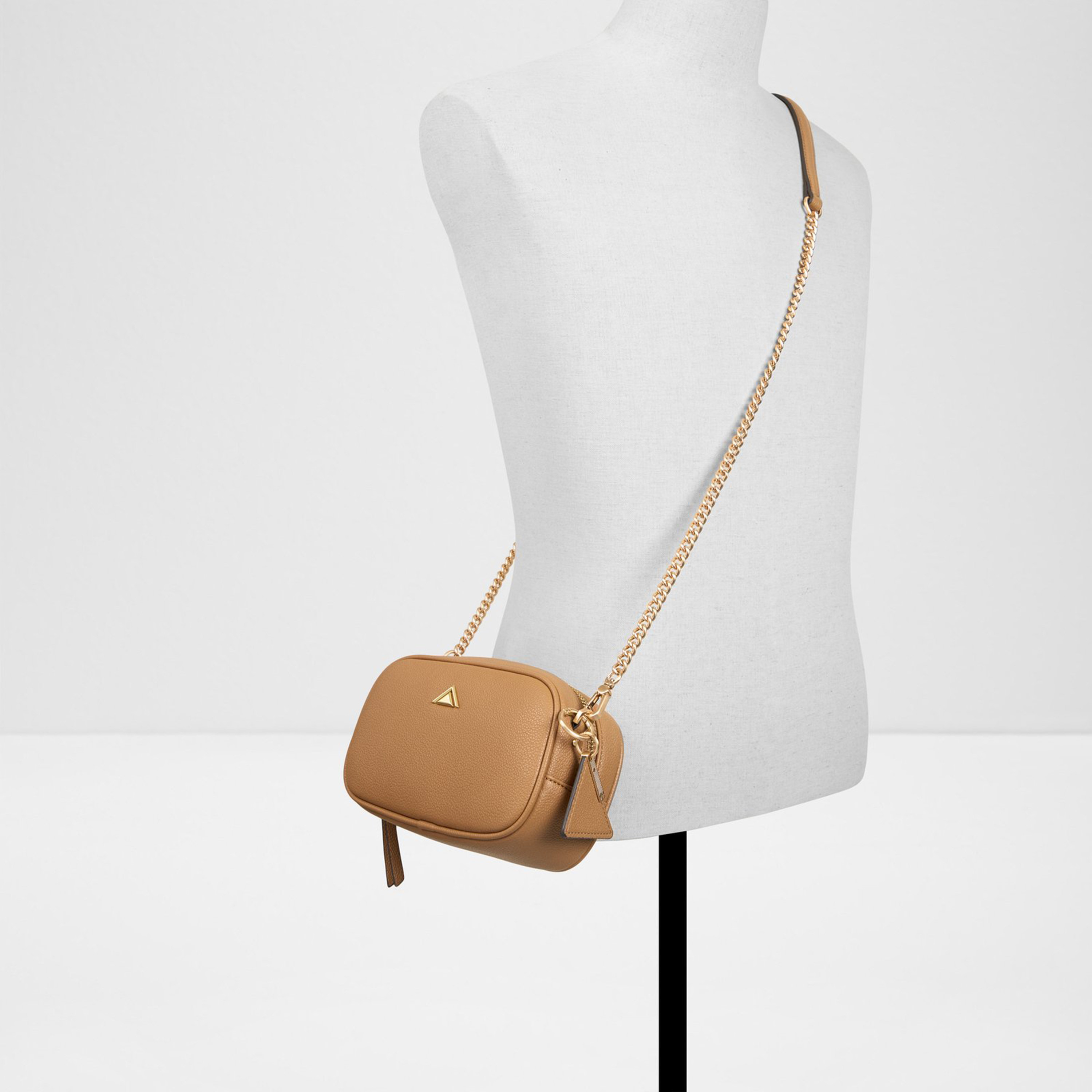 Aldo Moanah Textured Crossbody Bag with Zipper and Chain Strap-women-bagsandwallets-handbags-image-4