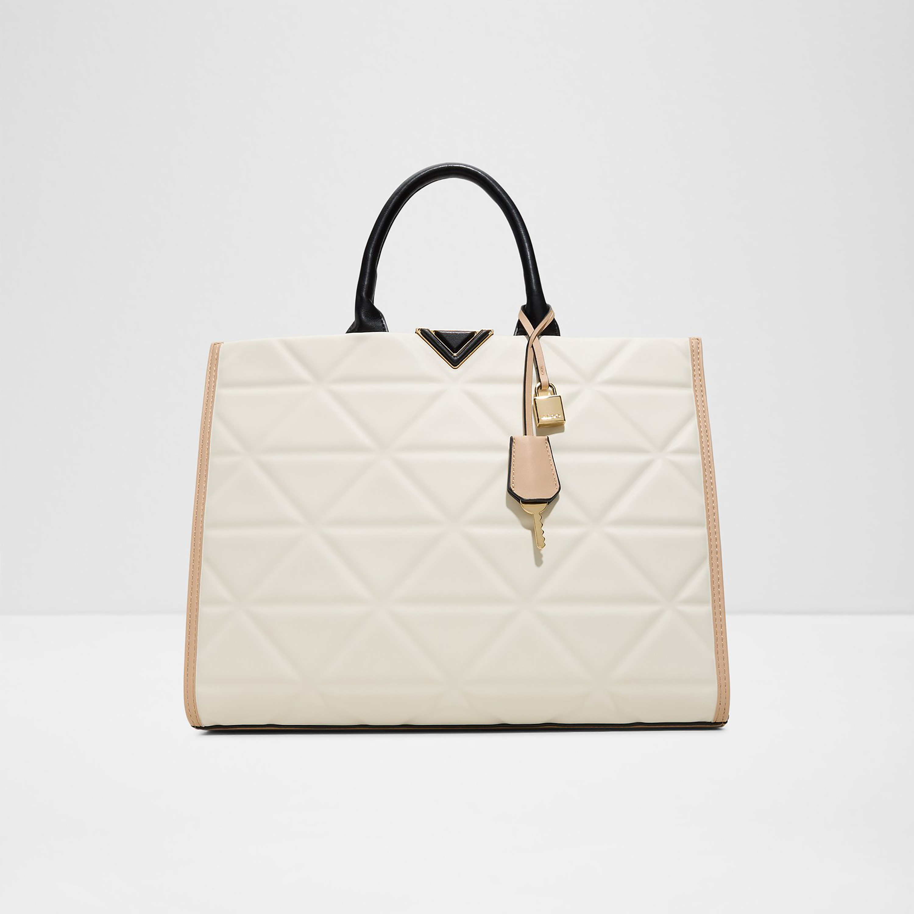 Aldo Gweneth Quilted Double Handle Tote Bag with Zip Closure & Detachable Strap-women-bagsandwallets-handbags-image-1