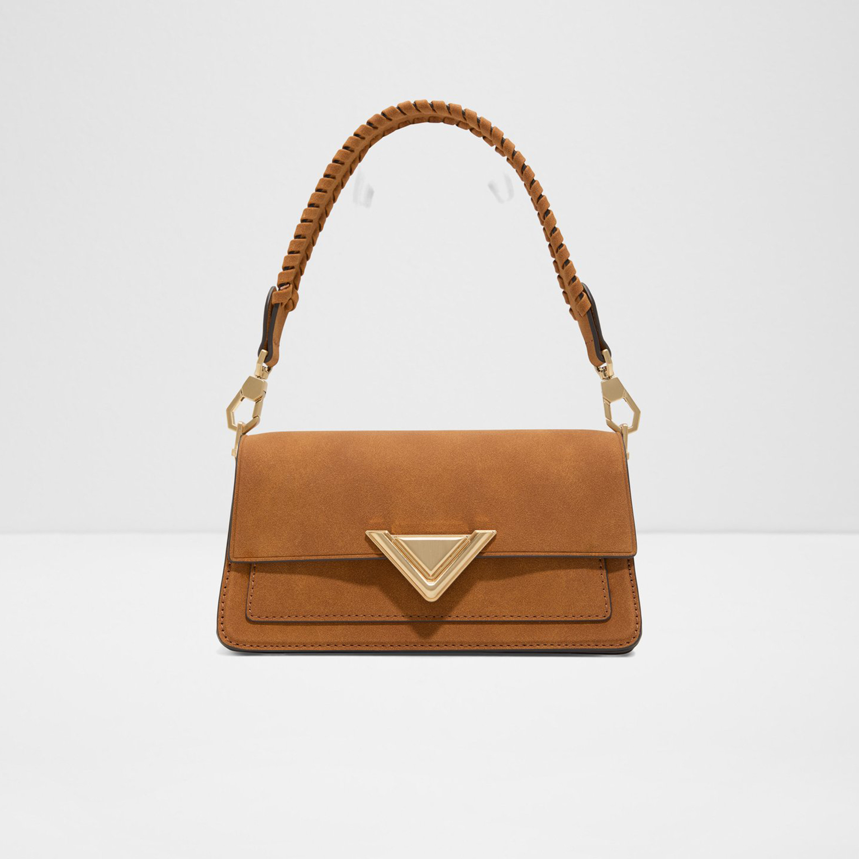 ألدو- شنطة كتف لوكس هاندل سادة مزودة بقفل وحزام قابل للفصل-women-bagsandwallets-handbags-image-1