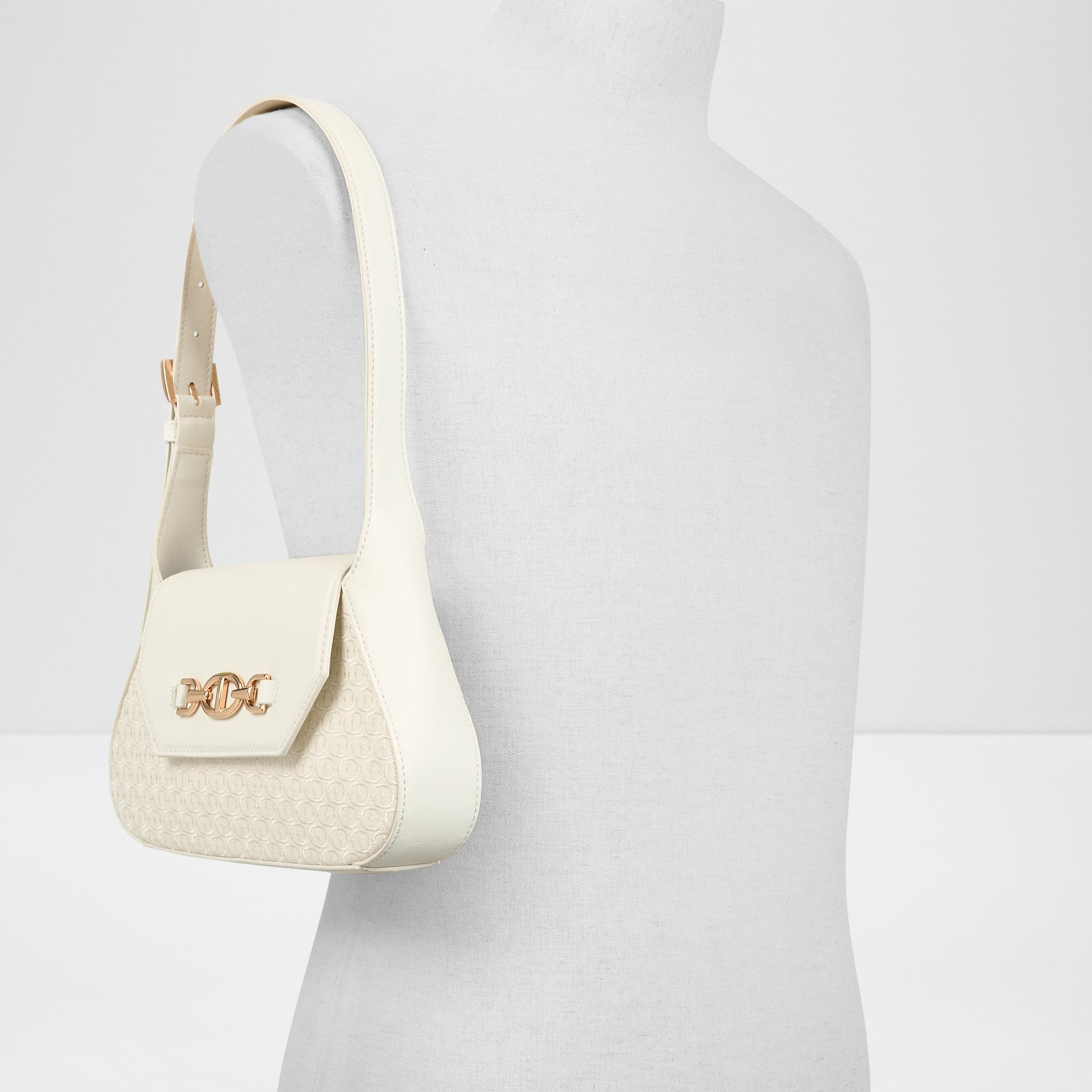 Aldo Rhianon Monogram Shoulder Bag with Flap Closure and Adjustable Strap-women-bagsandwallets-handbags-image-4