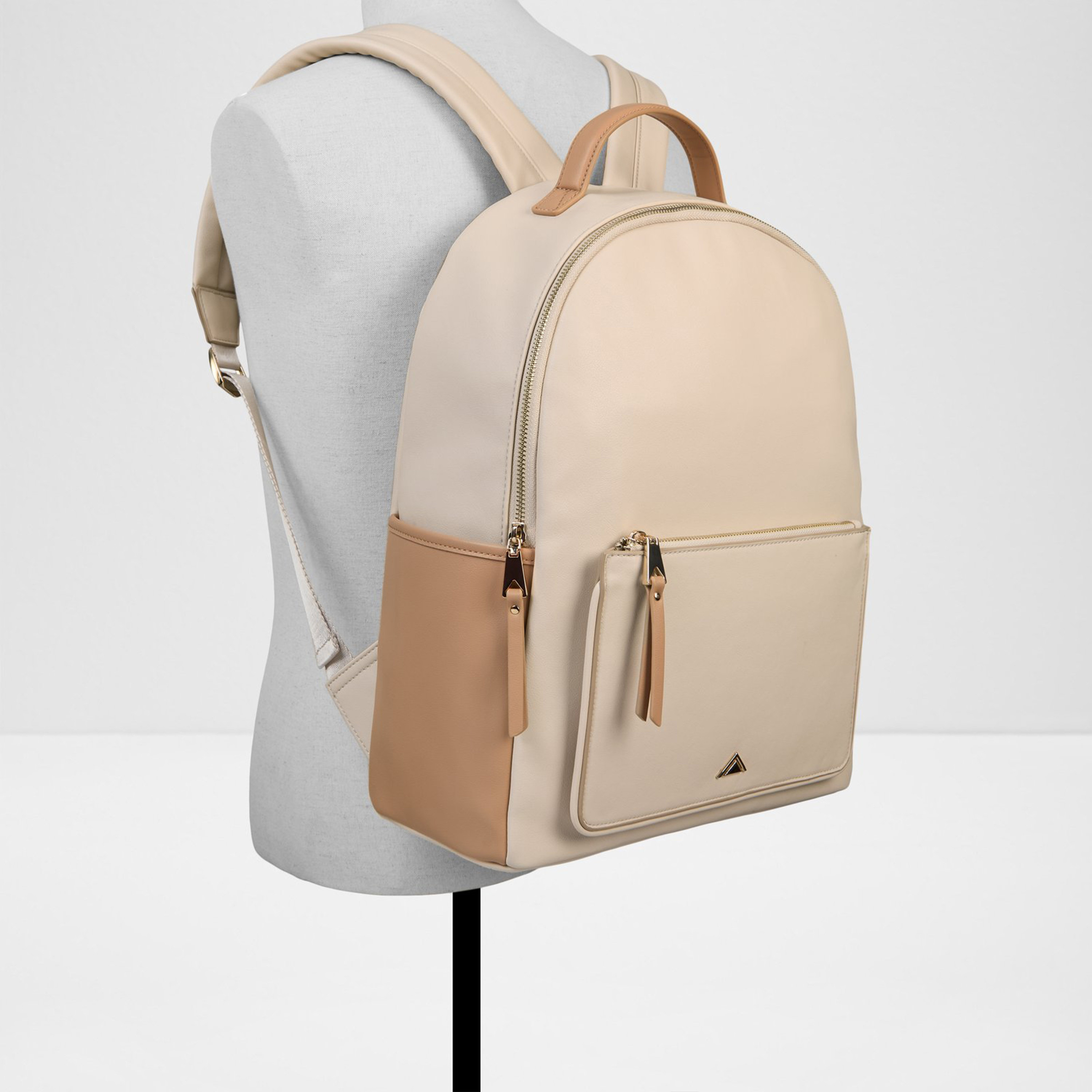 Aldo Lannon Top Handle Backpack with Zipper and Adjustable Strap-travel-luggagesandbags-backpacks-image-4