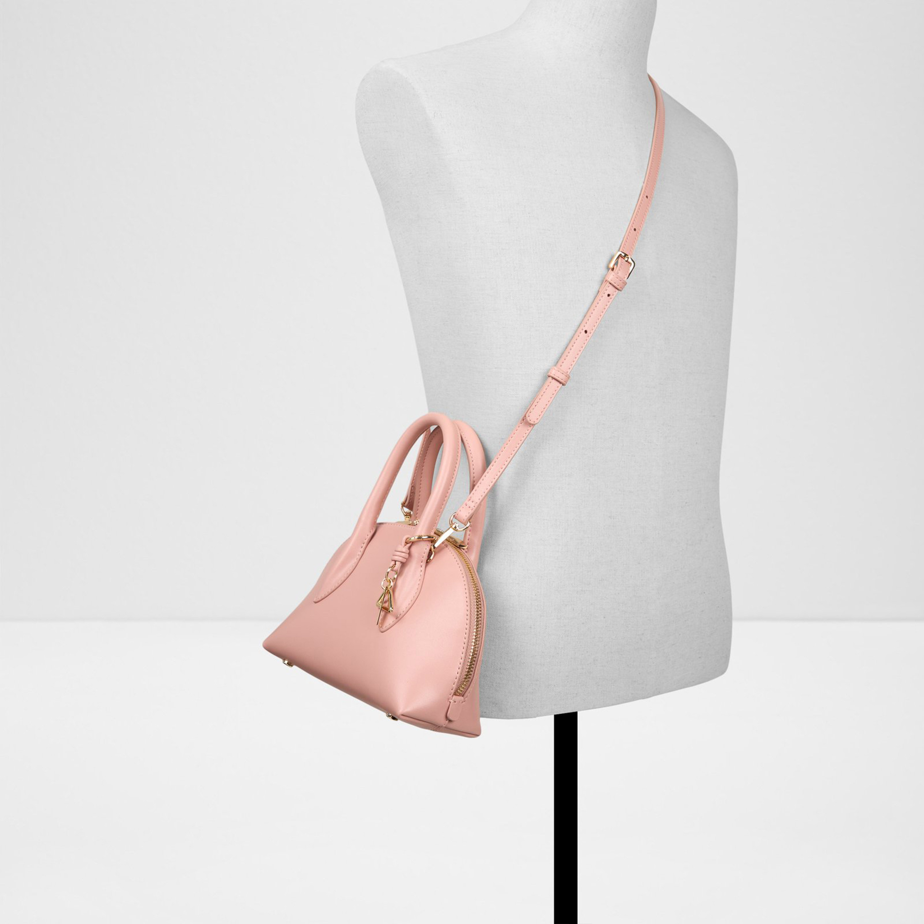 Aldo Novallie Double Handle Satchel Bag with Zipper and Detachable Strap-women-bagsandwallets-handbags-image-4