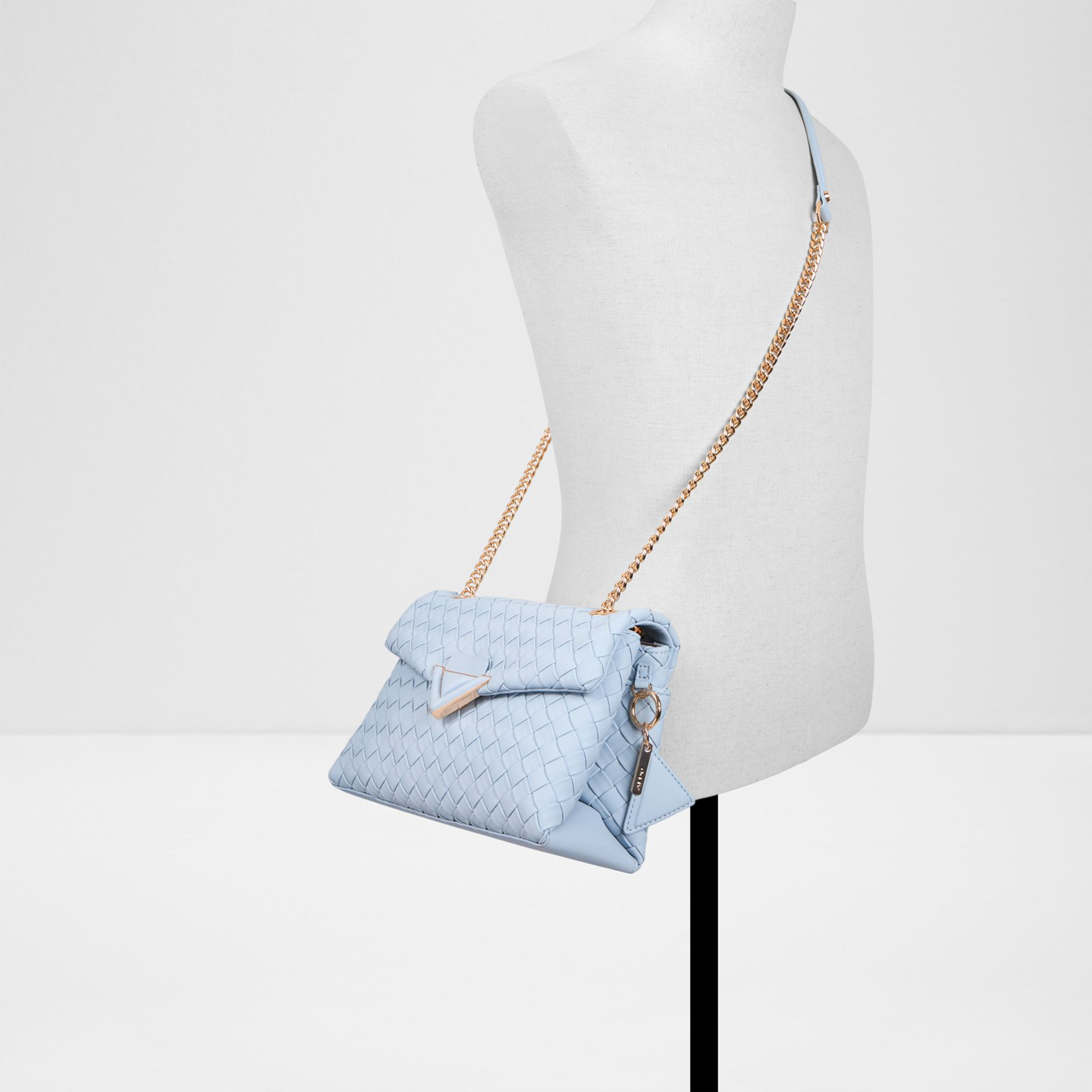 Aldo Softwoven Textured Crossbody Bag with Flap Closure and Chain Strap-women-bagsandwallets-handbags-image-4