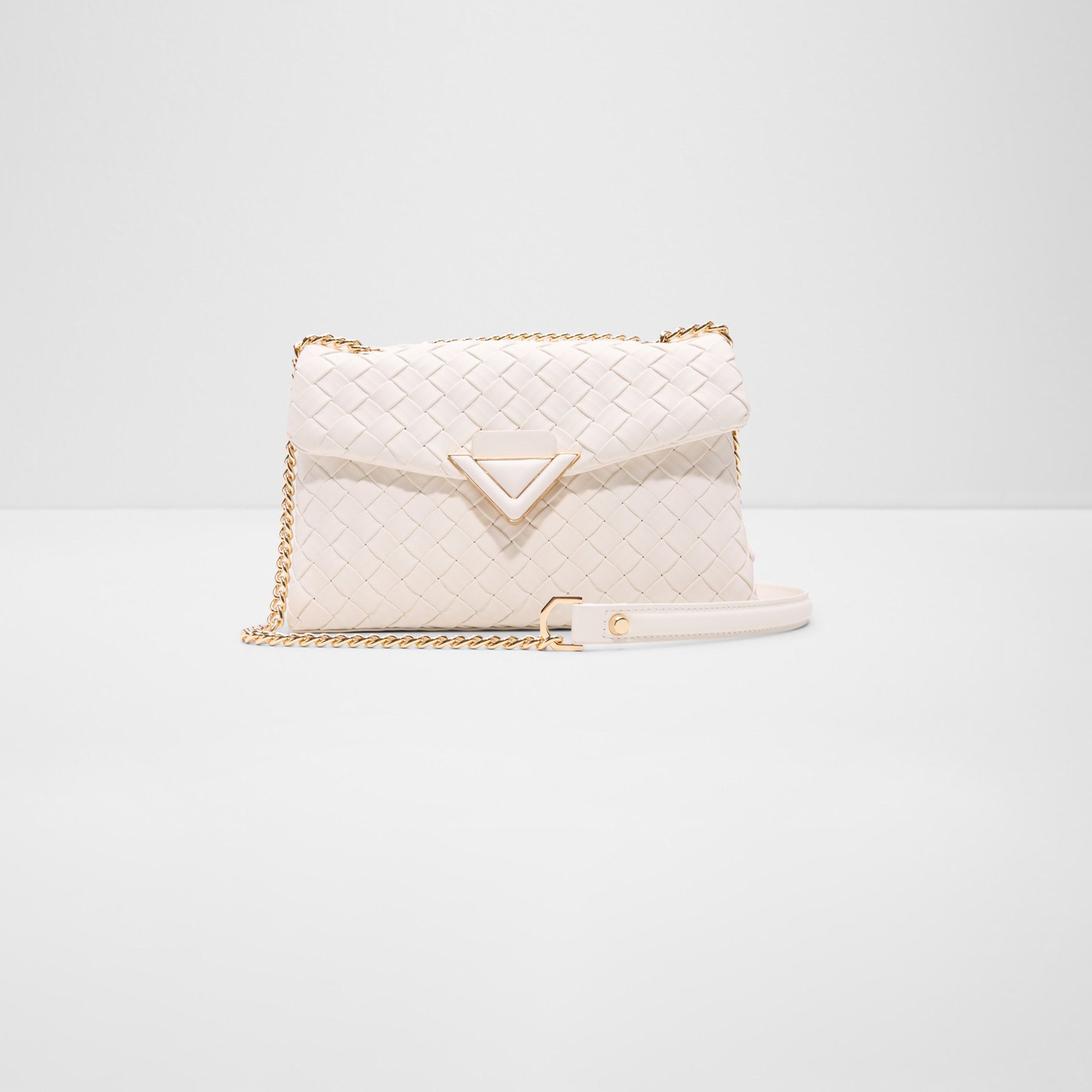 ألدو- شنطة كروس  منسوجة ناعمة الملمس مع قفل بقلاب وحزام سلسلة-women-bagsandwallets-handbags-image-6