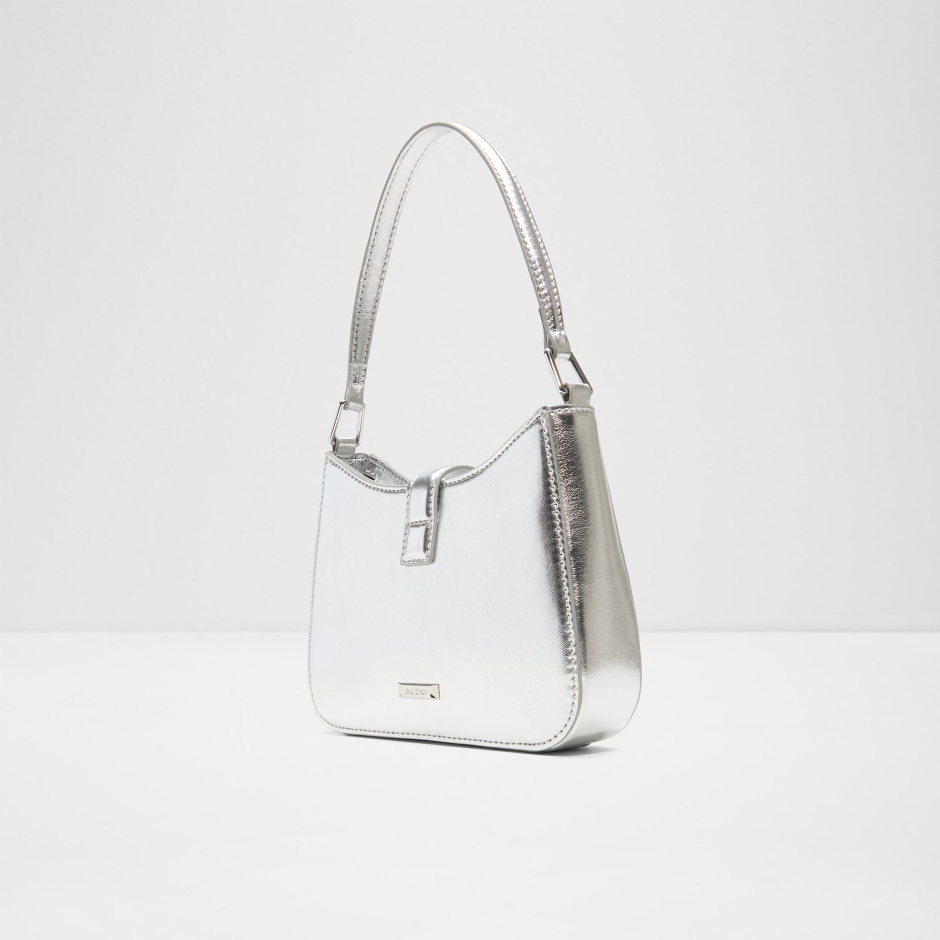 Aldo Ellebling Embellishment Shoulder Bag with Zipper and Detachable Strap-women-bagsandwallets-handbags-image-2