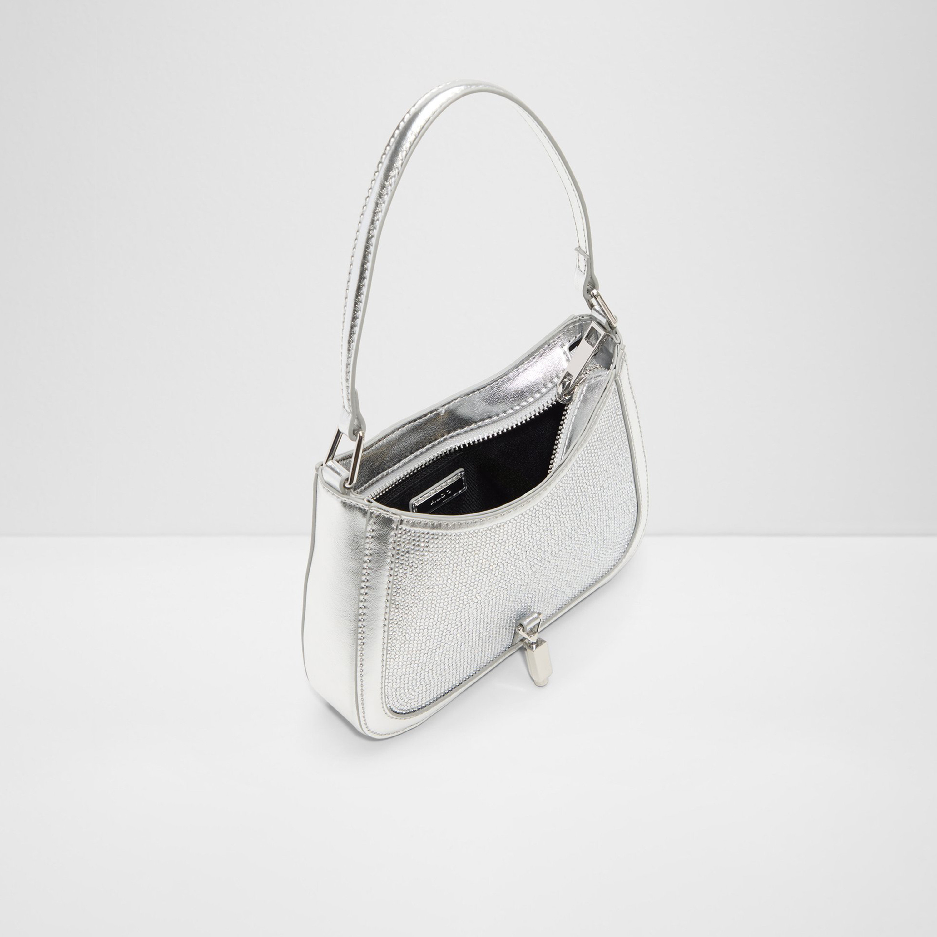 Aldo Ellebling Embellishment Shoulder Bag with Zipper and Detachable Strap-women-bagsandwallets-handbags-image-3