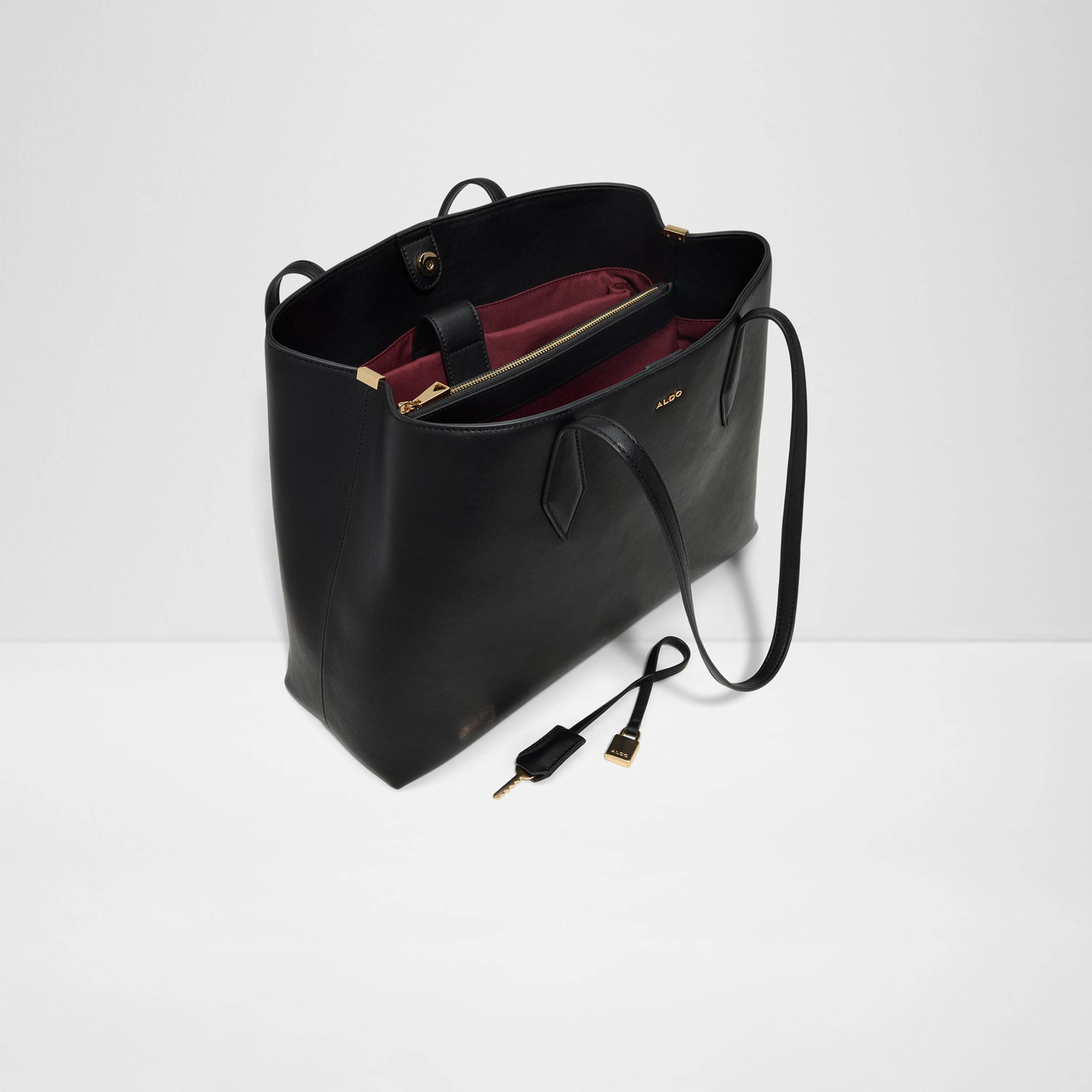 Aldo Maela Double Handle Shoulder Bag with Magnetic Closure-women-bagsandwallets-handbags-image-7