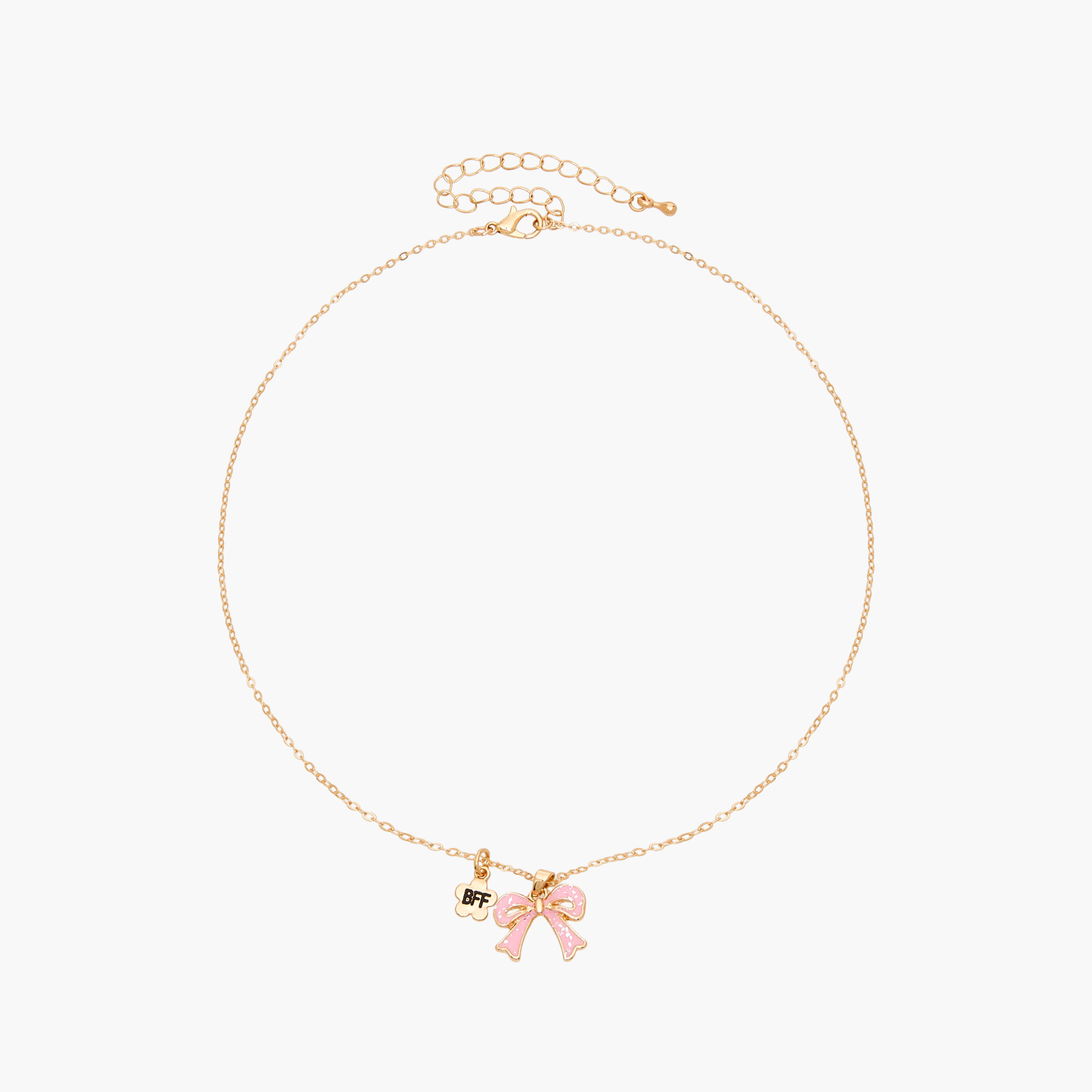 Pack of 2 - Charmz Chain Necklace with Bow Pendant-girls-accessories-jewellery-image-3