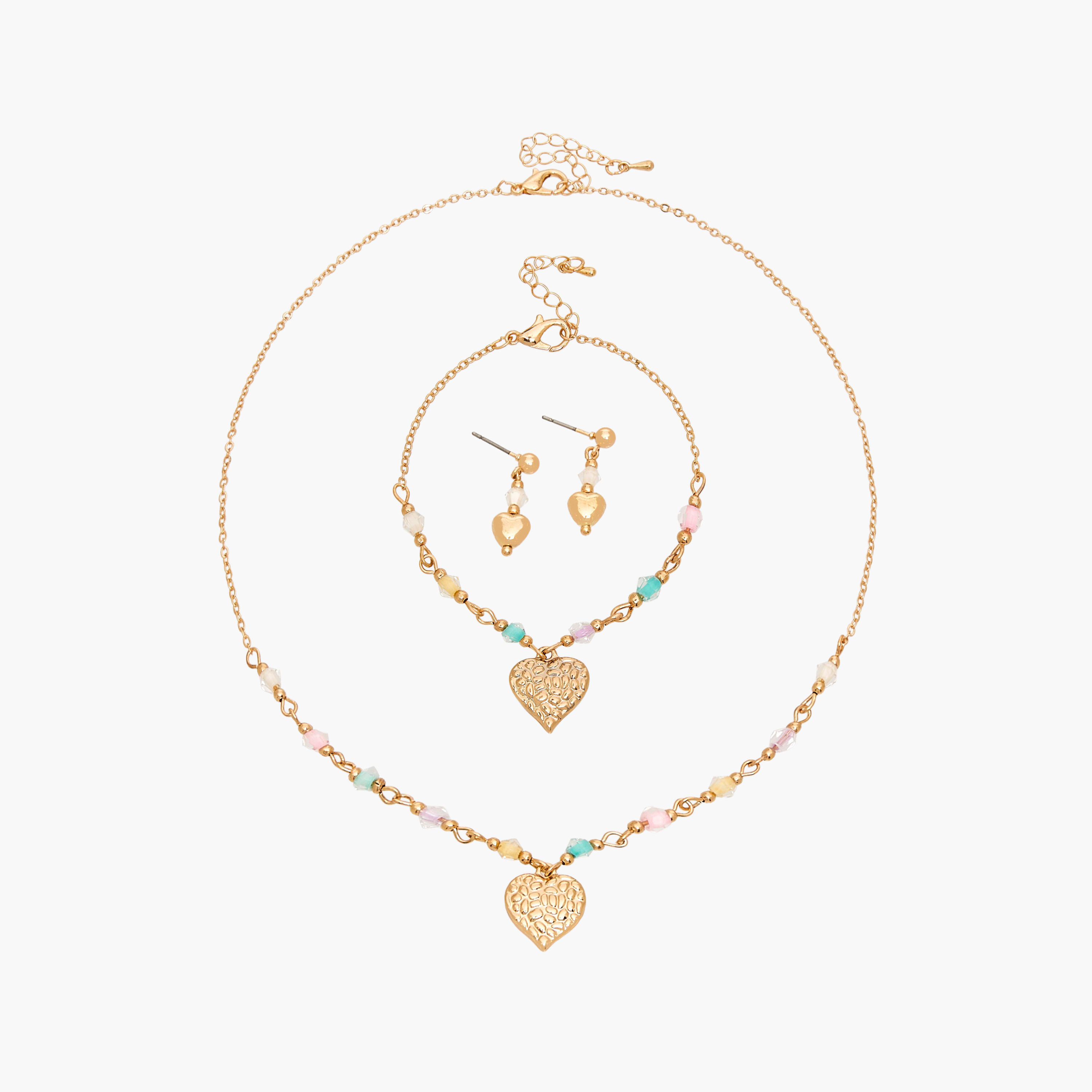 Set of 3 - Charmz Pendant Necklace Set with Embellishment-girls-accessories-jewellery-image-1