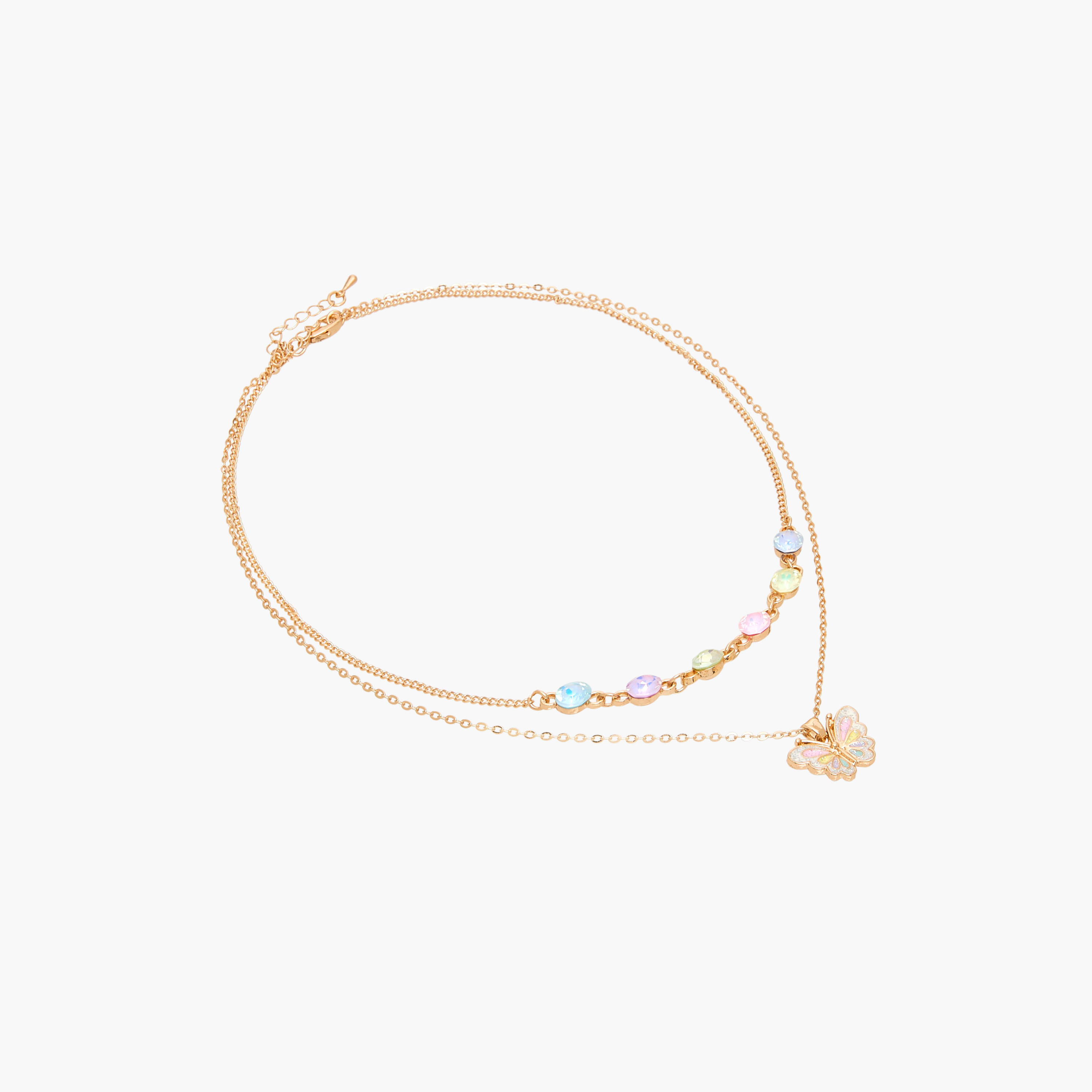Charmz Layered Pendant Necklace with Embellishment-girls-accessories-jewellery-image-2