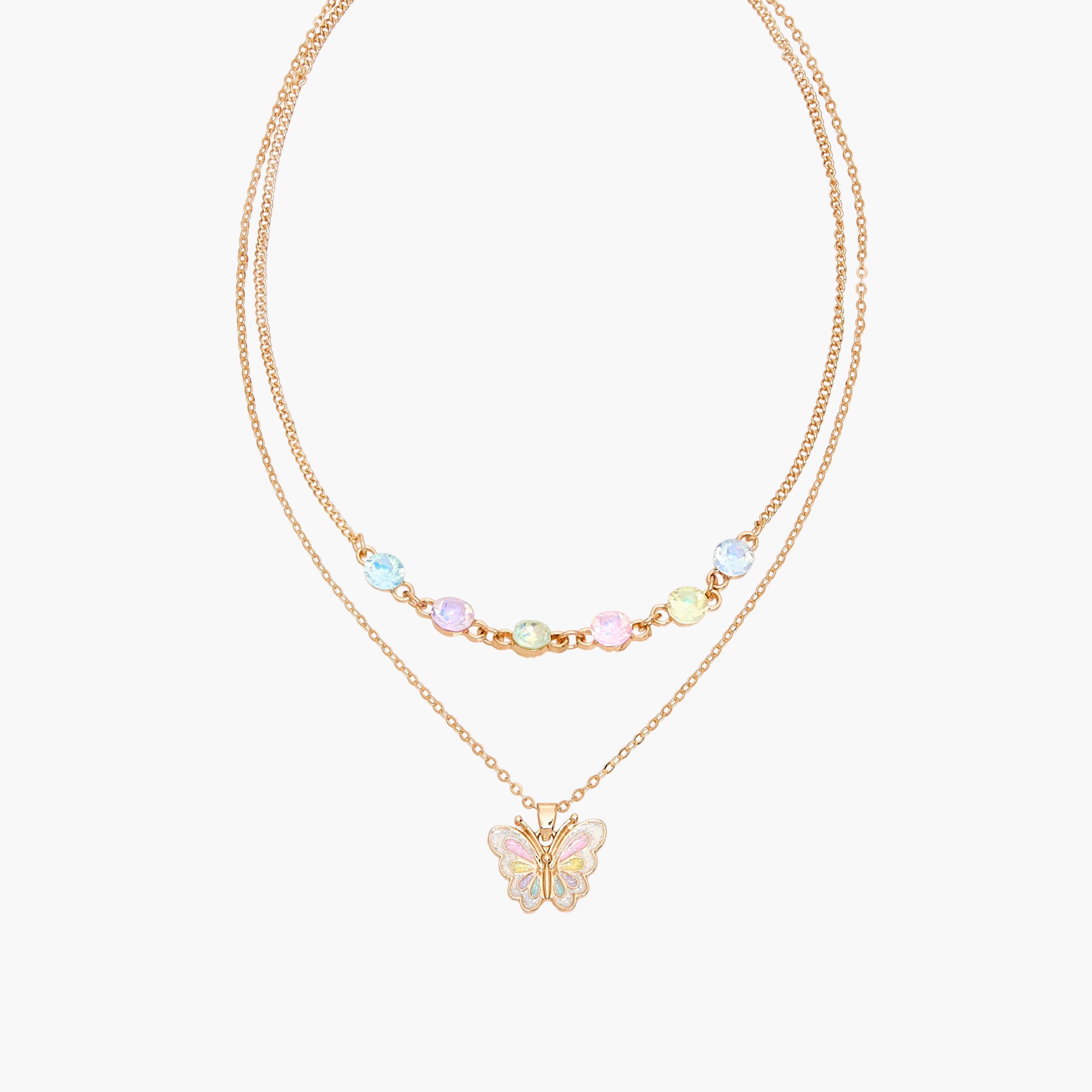 Charmz Layered Pendant Necklace with Embellishment-girls-accessories-jewellery-image-3