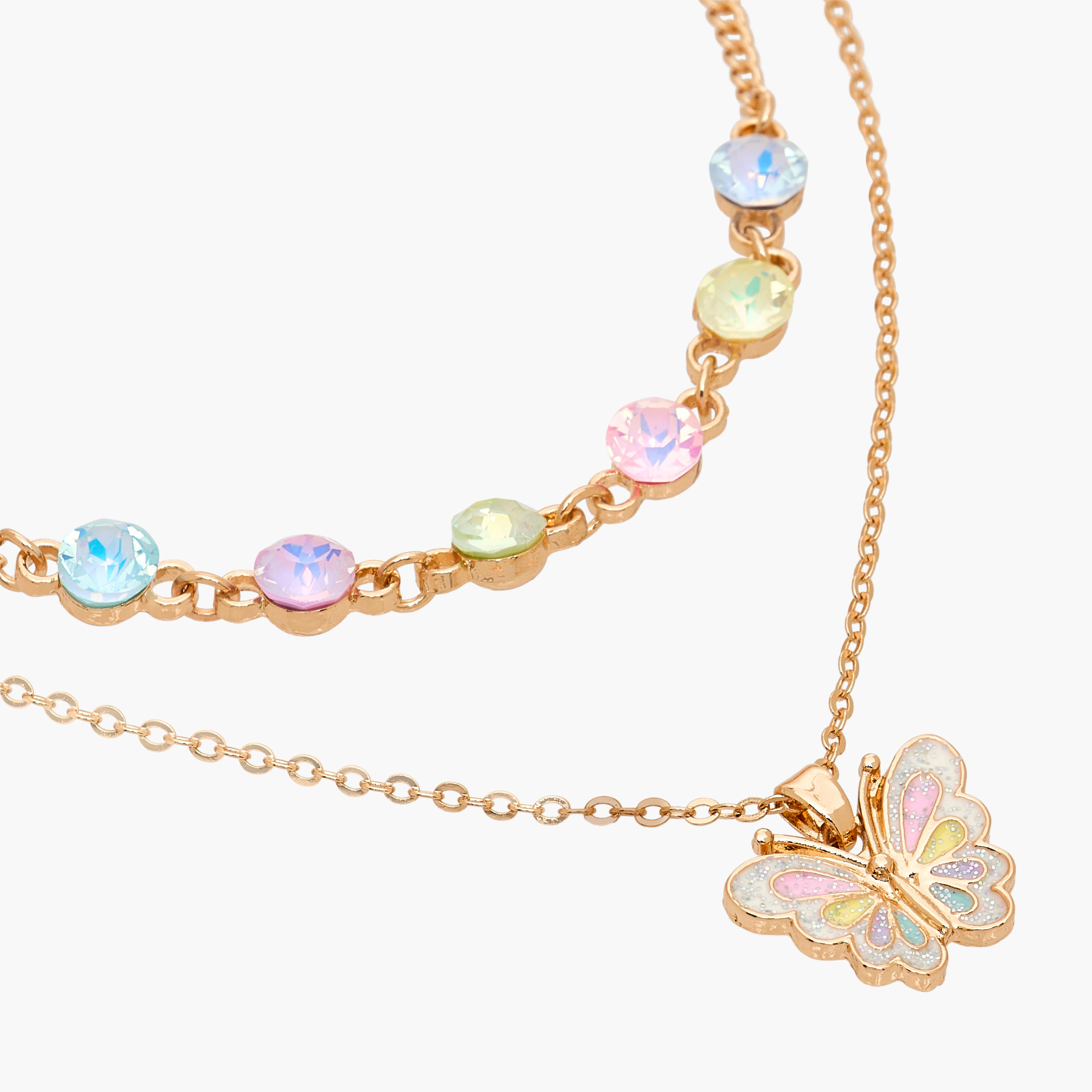 Charmz Layered Pendant Necklace with Embellishment-girls-accessories-jewellery-image-4