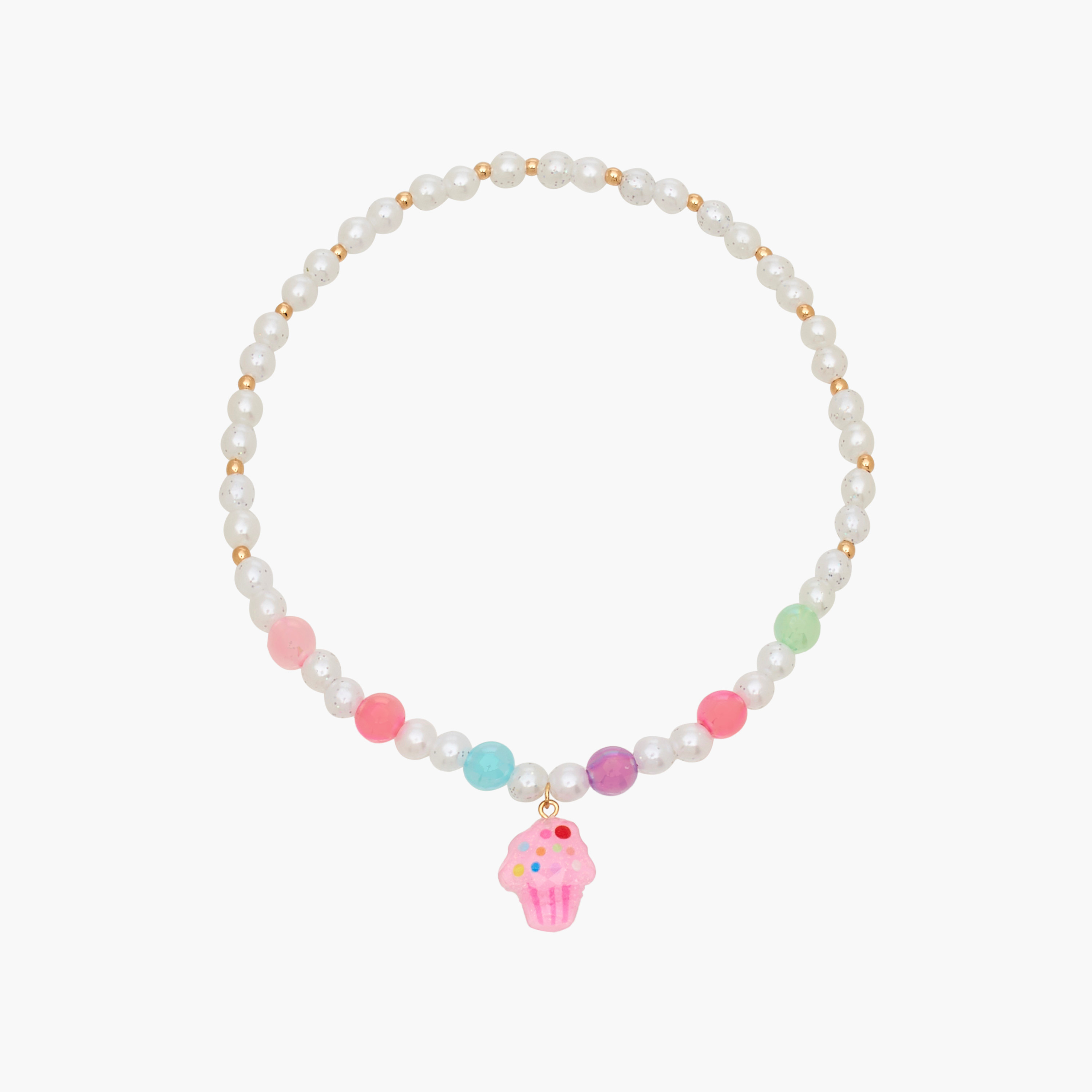 Charmz Girls Beaded Necklace with Bracelet - Metal-girls-accessories-jewellery-image-1