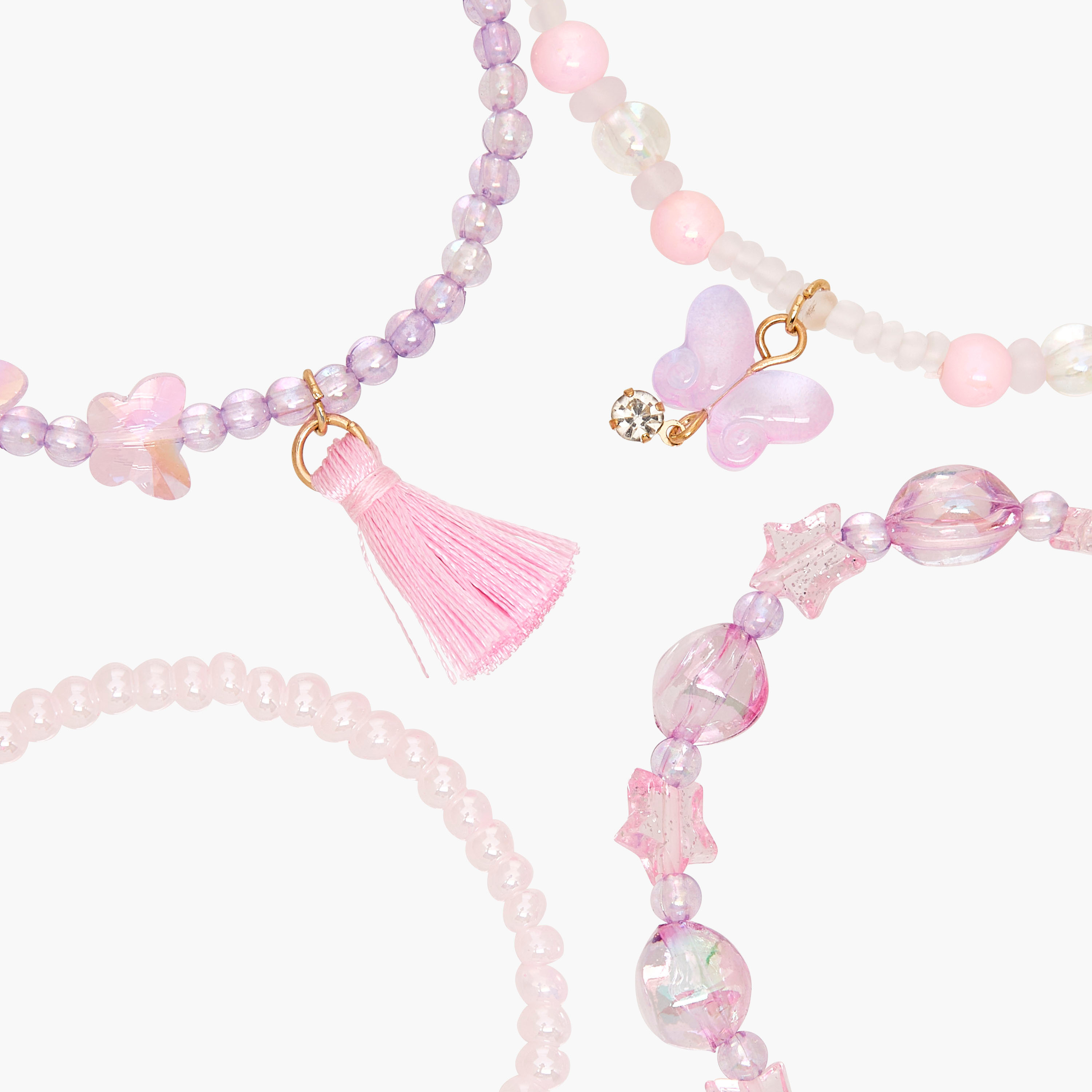 Pack of 4 - Charmz Bracelet with Butterfly Accent-girls-accessories-jewellery-image-11