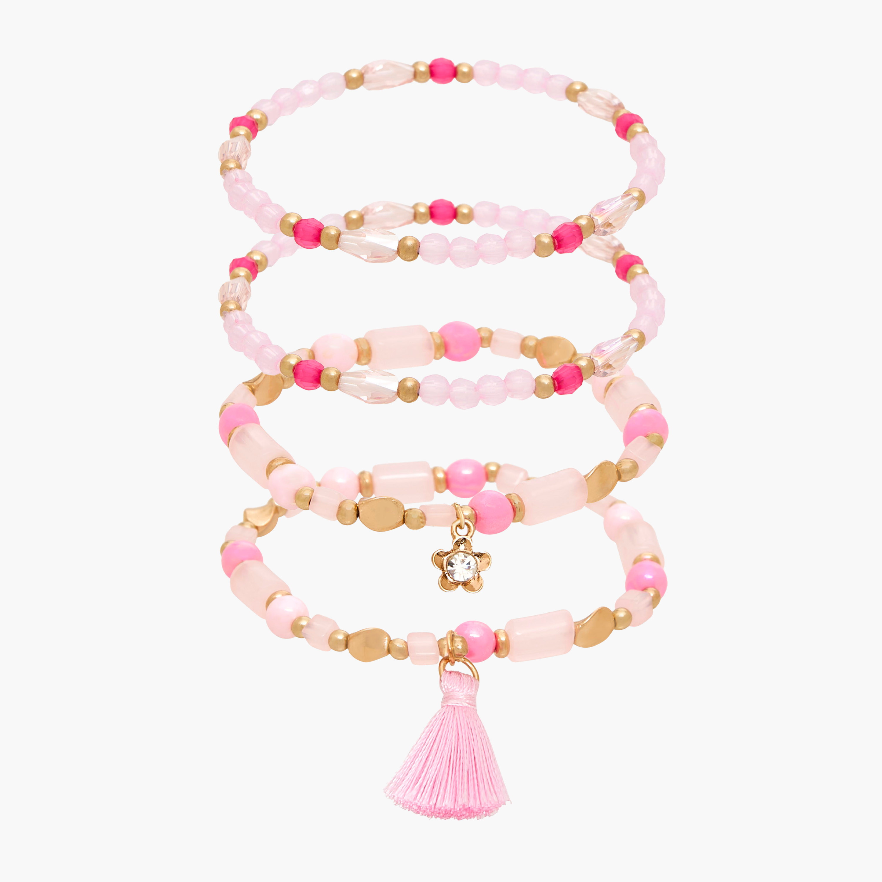 Pack of 4 - Charmz Bracelet with Bead Accent-girls-accessories-jewellery-image-1