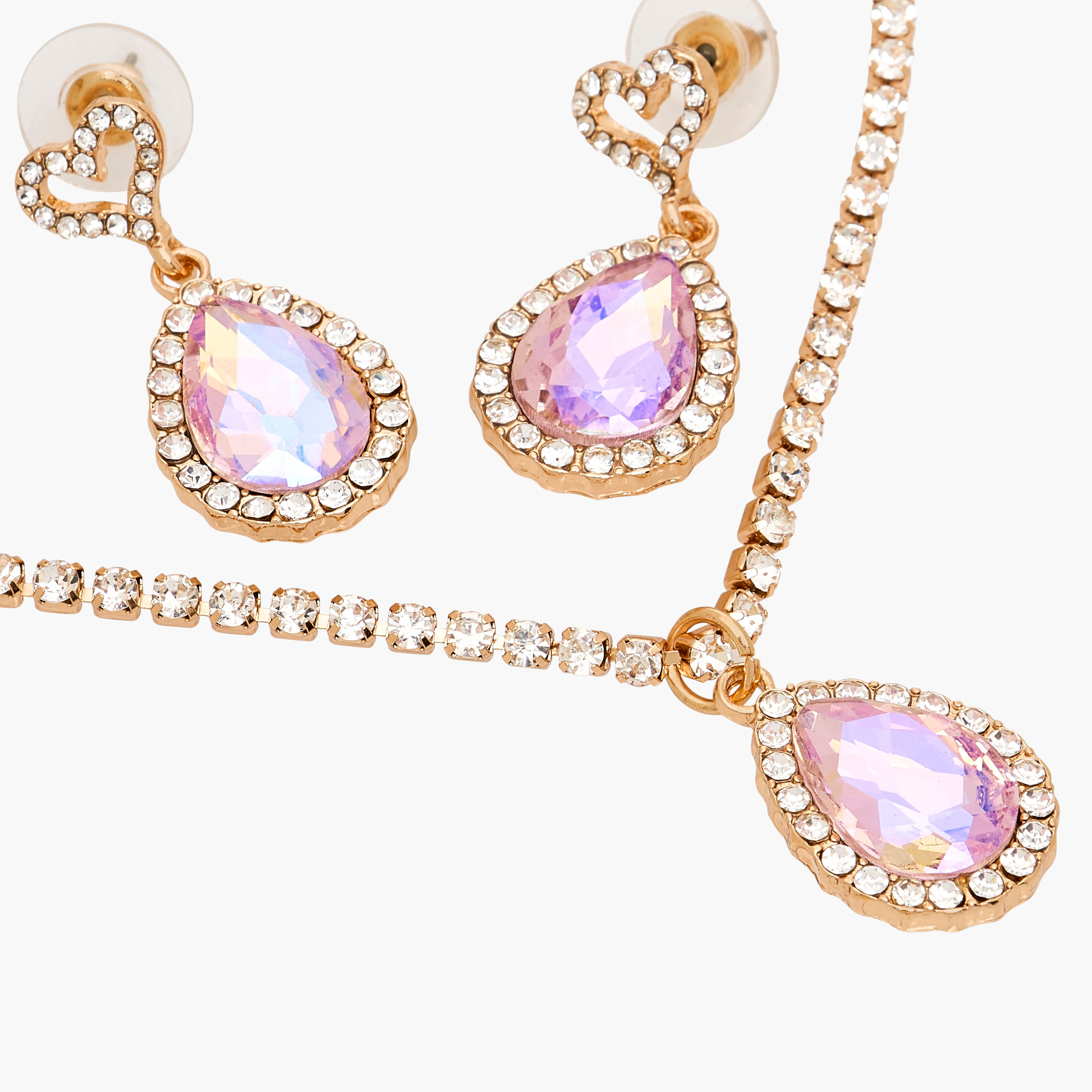 Set of 2 - Pendant Necklace Set with Embellishment-girls-accessories-jewellery-image-3