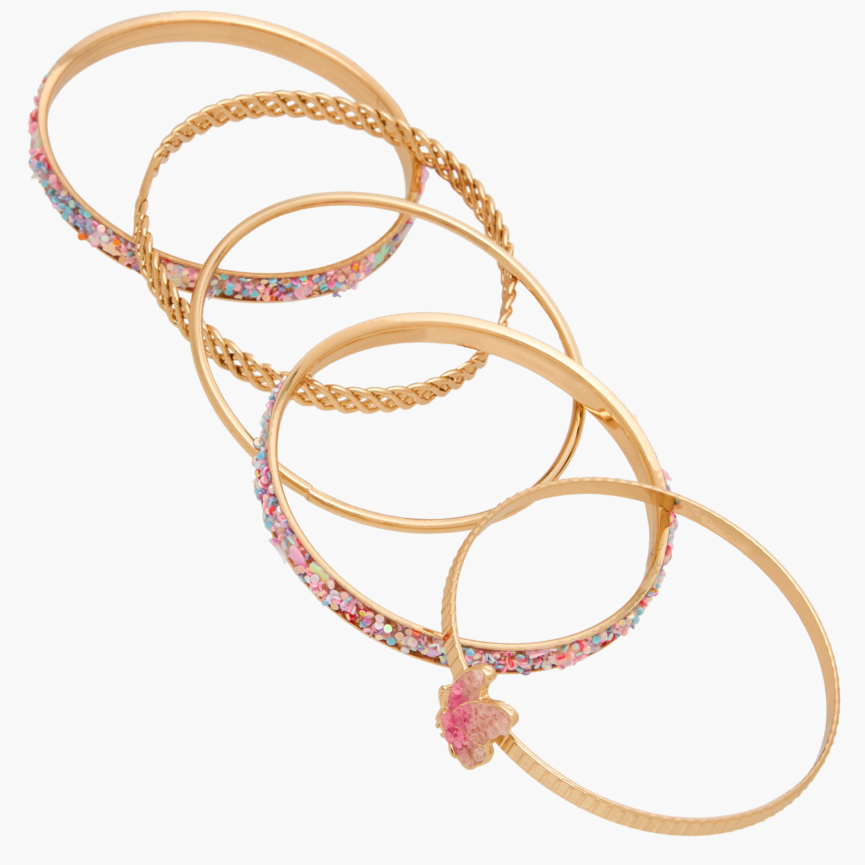 Charmz Girls Bangle - Metal - Set of 5-girls-accessories-jewellery-image-7