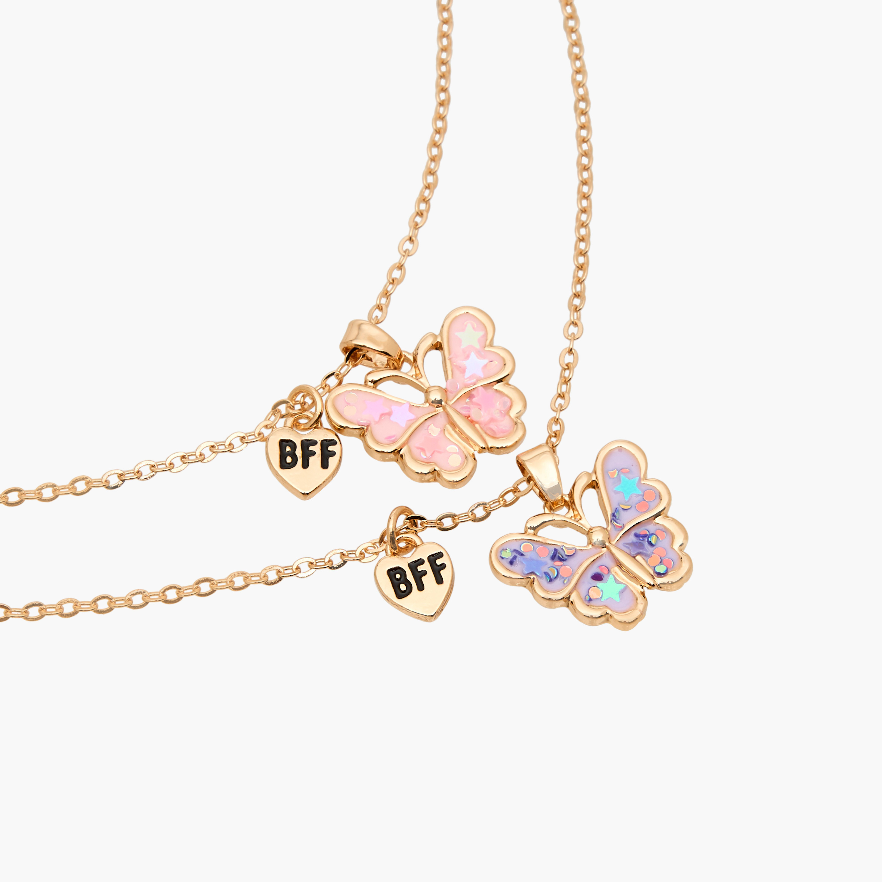 عقد بددلاية فراشة - معدن - طقم من قطعتين للبنات من تشارمز-girls-accessories-jewellery-image-4