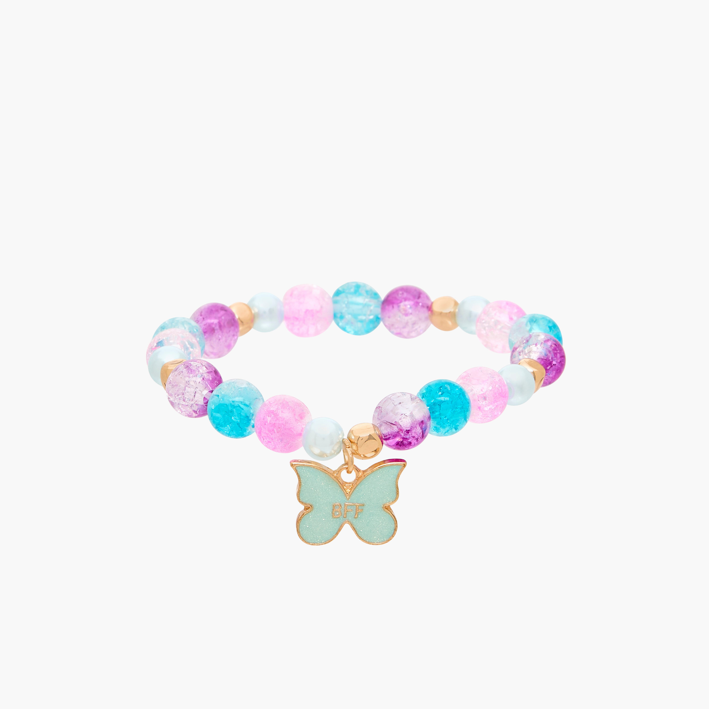 Pack of 3 - Charmz Bracelet with Butterfly Accent-girls-accessories-jewellery-image-2