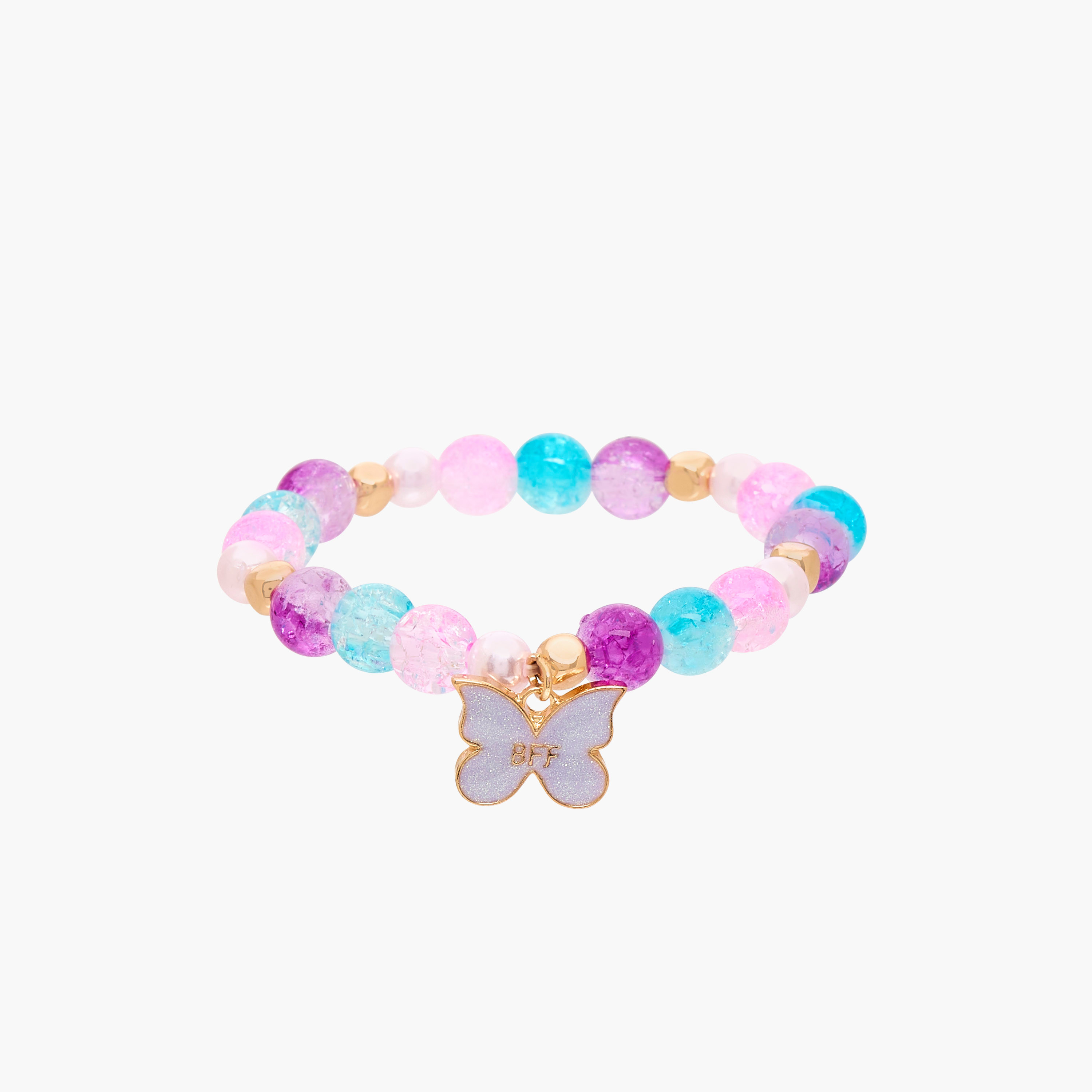 Pack of 3 - Charmz Bracelet with Butterfly Accent-girls-accessories-jewellery-image-3