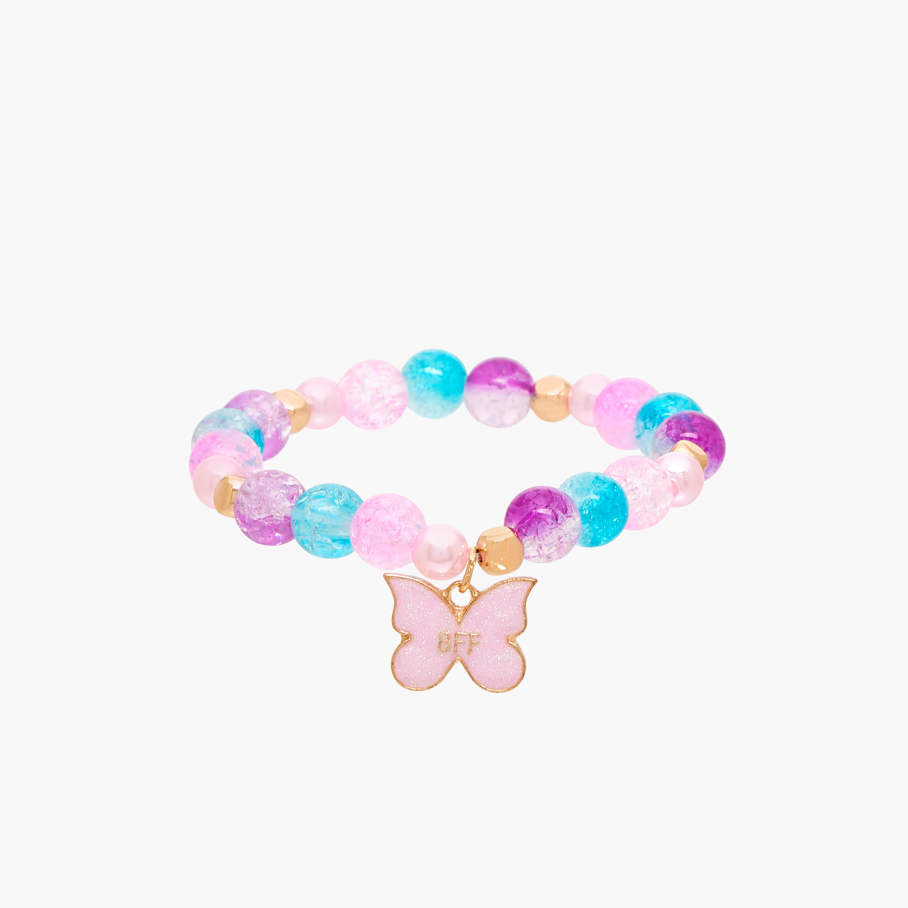 Pack of 3 - Charmz Bracelet with Butterfly Accent-girls-accessories-jewellery-image-4