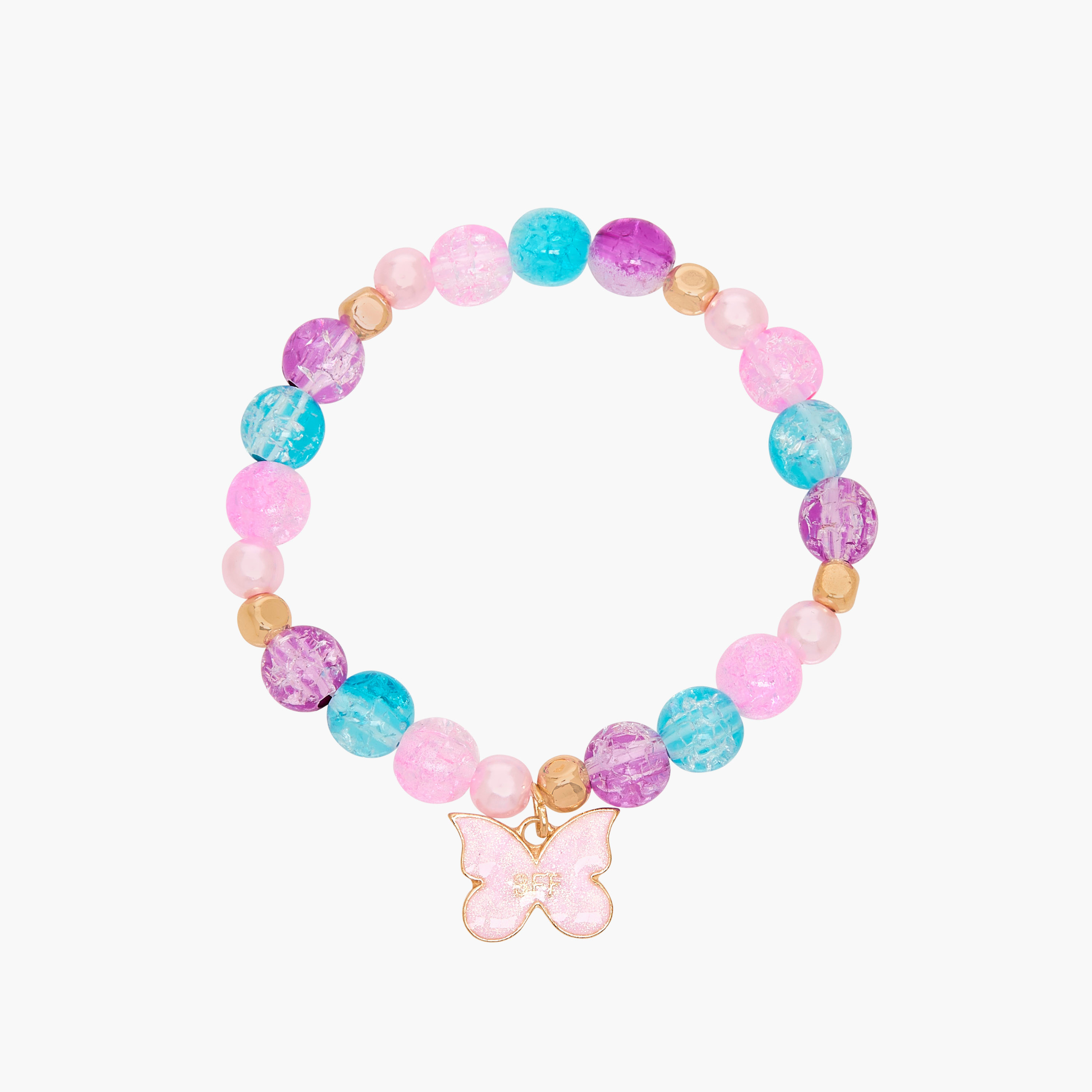 Pack of 3 - Charmz Bracelet with Butterfly Accent-girls-accessories-jewellery-image-5