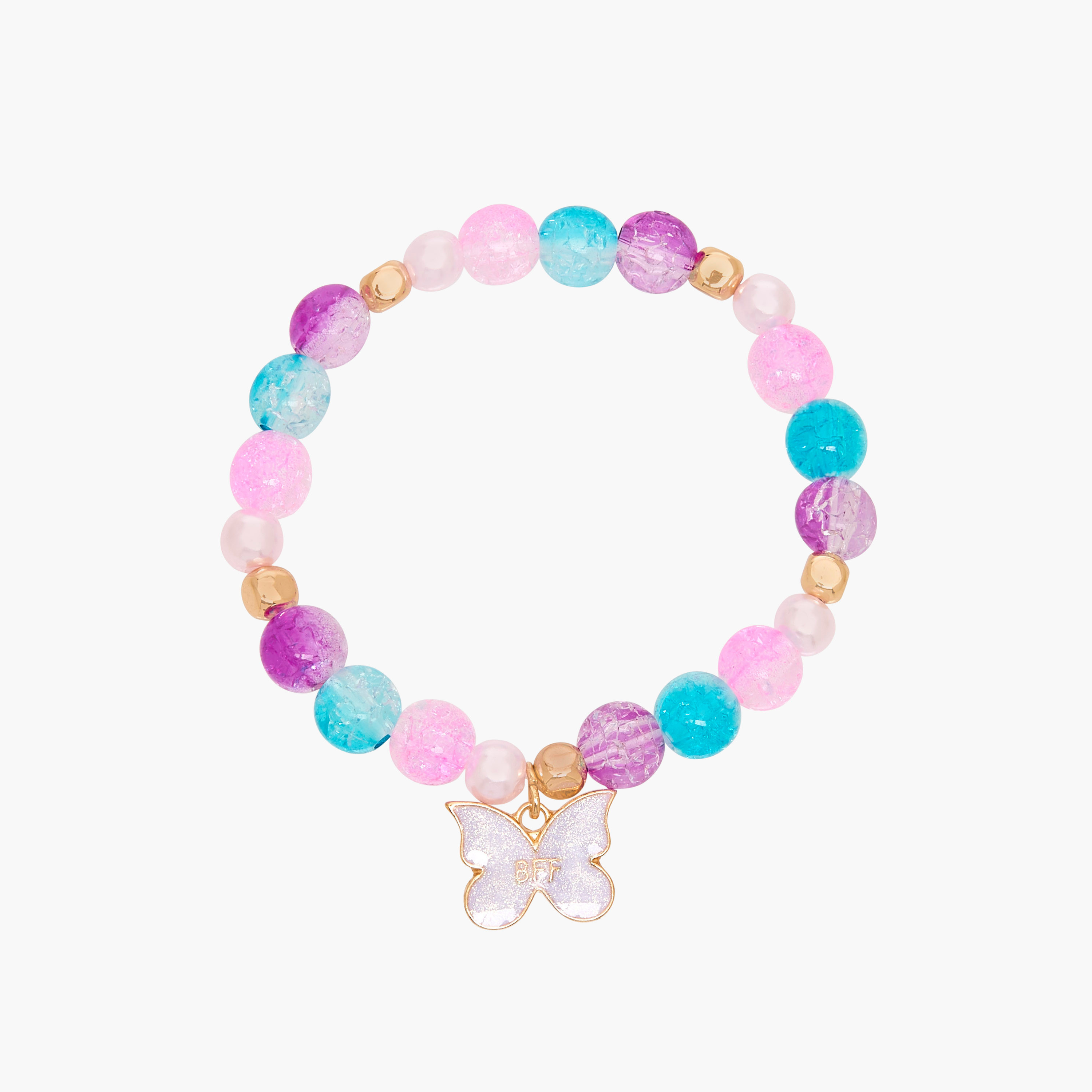 Pack of 3 - Charmz Bracelet with Butterfly Accent-girls-accessories-jewellery-image-6