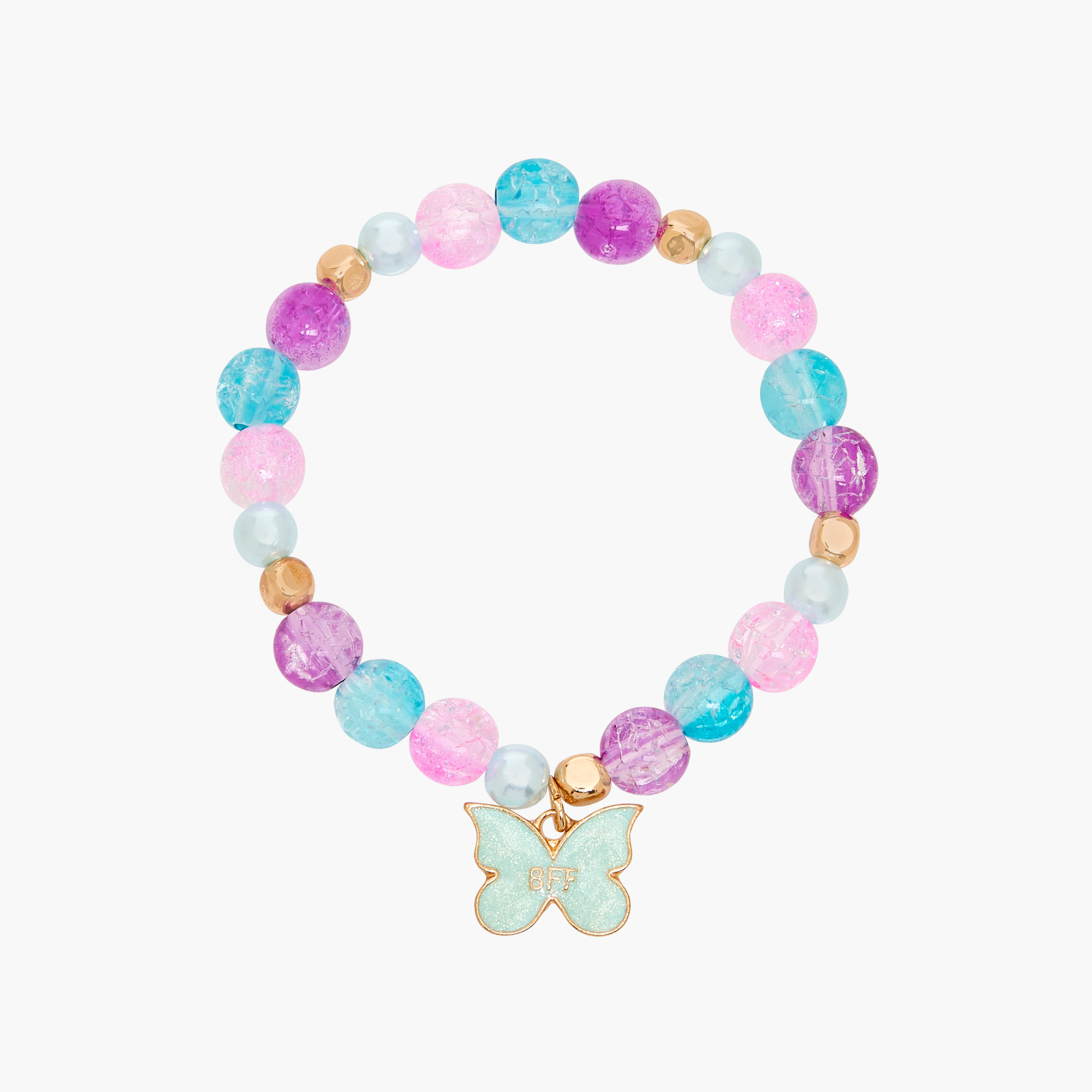 Pack of 3 - Charmz Bracelet with Butterfly Accent-girls-accessories-jewellery-image-7