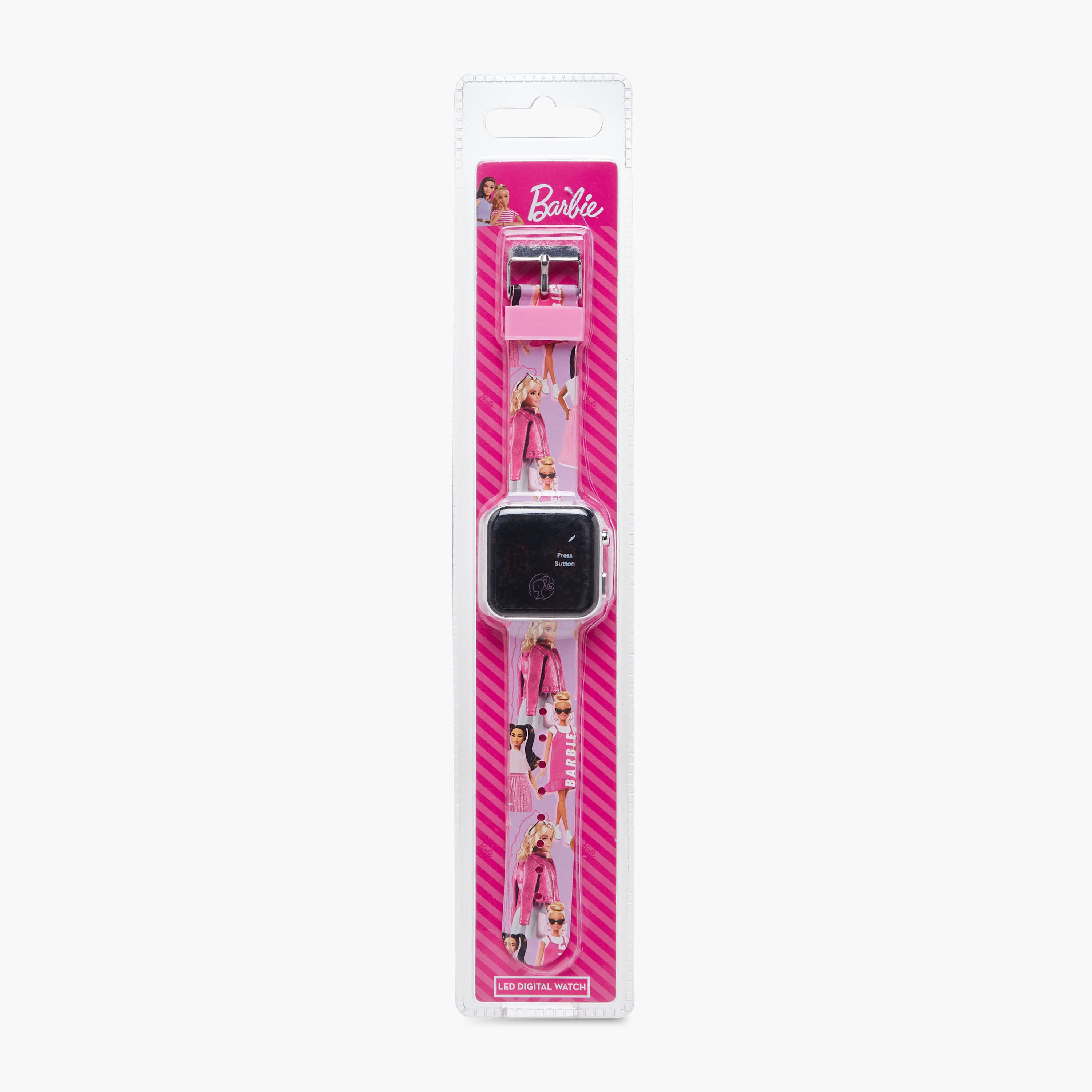 ساعة يد ليد بإبزيم إغلاق للبنات من باربي-girls-accessories-watches-image-1