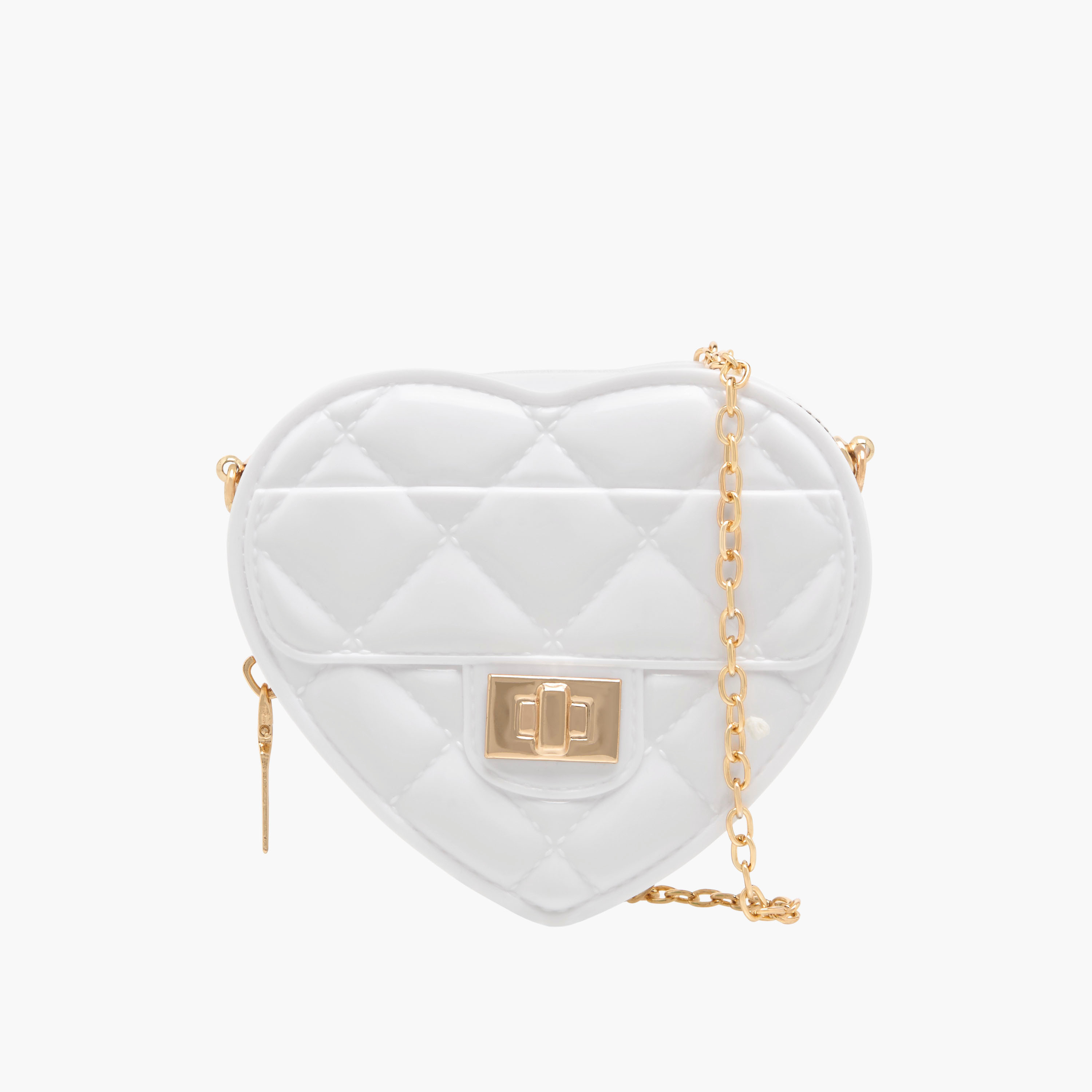 Charmz Girls Heart Shape Crossbody Bag with Quilted Texture - Polyurethane-girls-accessories-bags-image-1