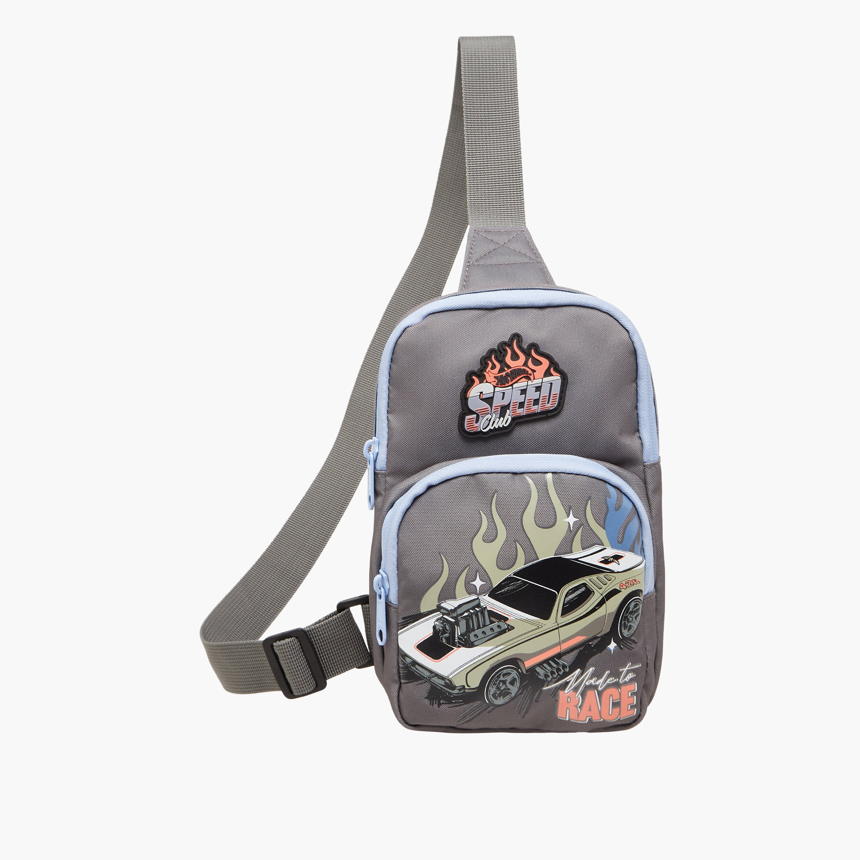 Hot Wheels Boys Crossbody Bag with Racing Car Print-boys-accessories-bagsandbackpacks-image-1