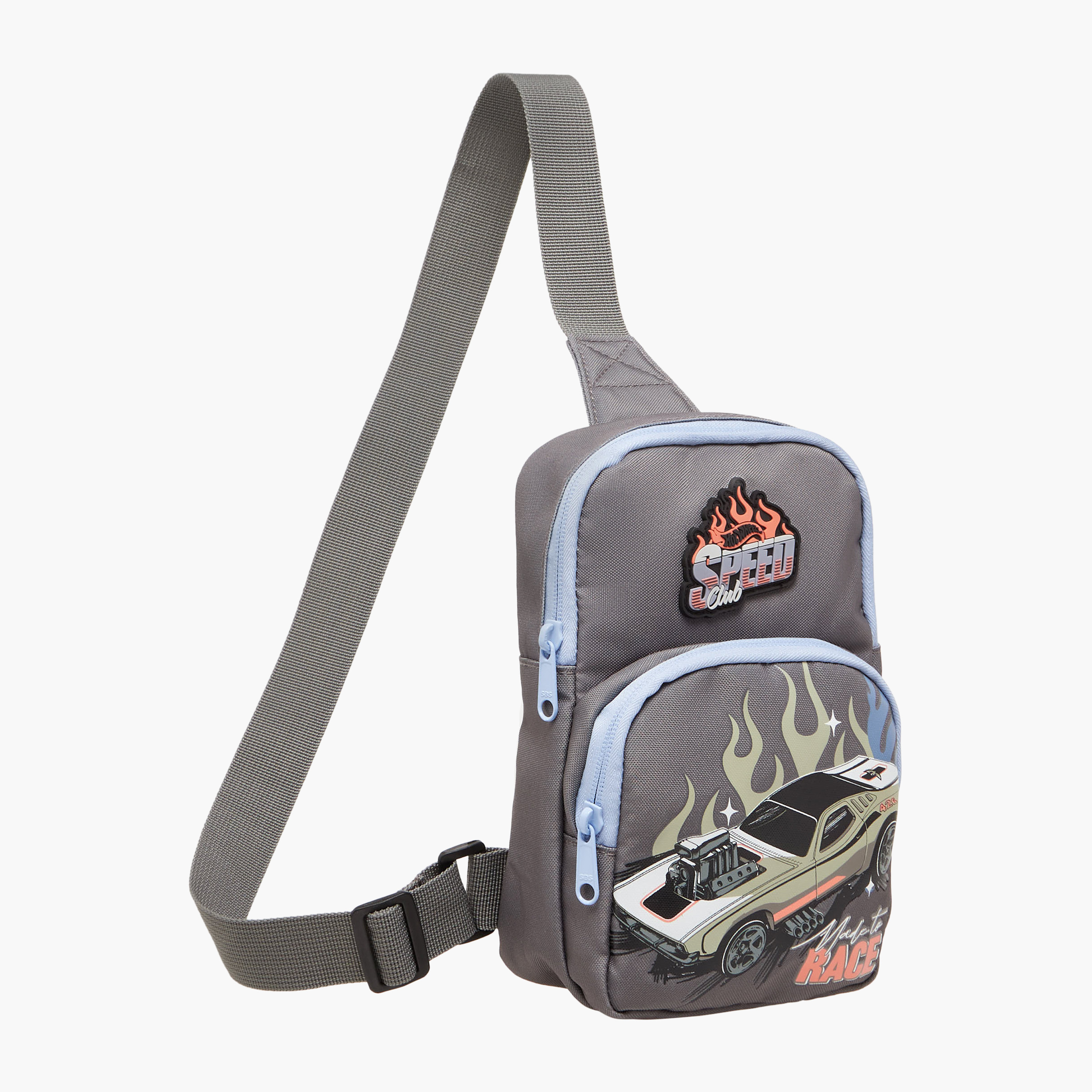 Hot Wheels Boys Crossbody Bag with Racing Car Print-boys-accessories-bagsandbackpacks-image-2