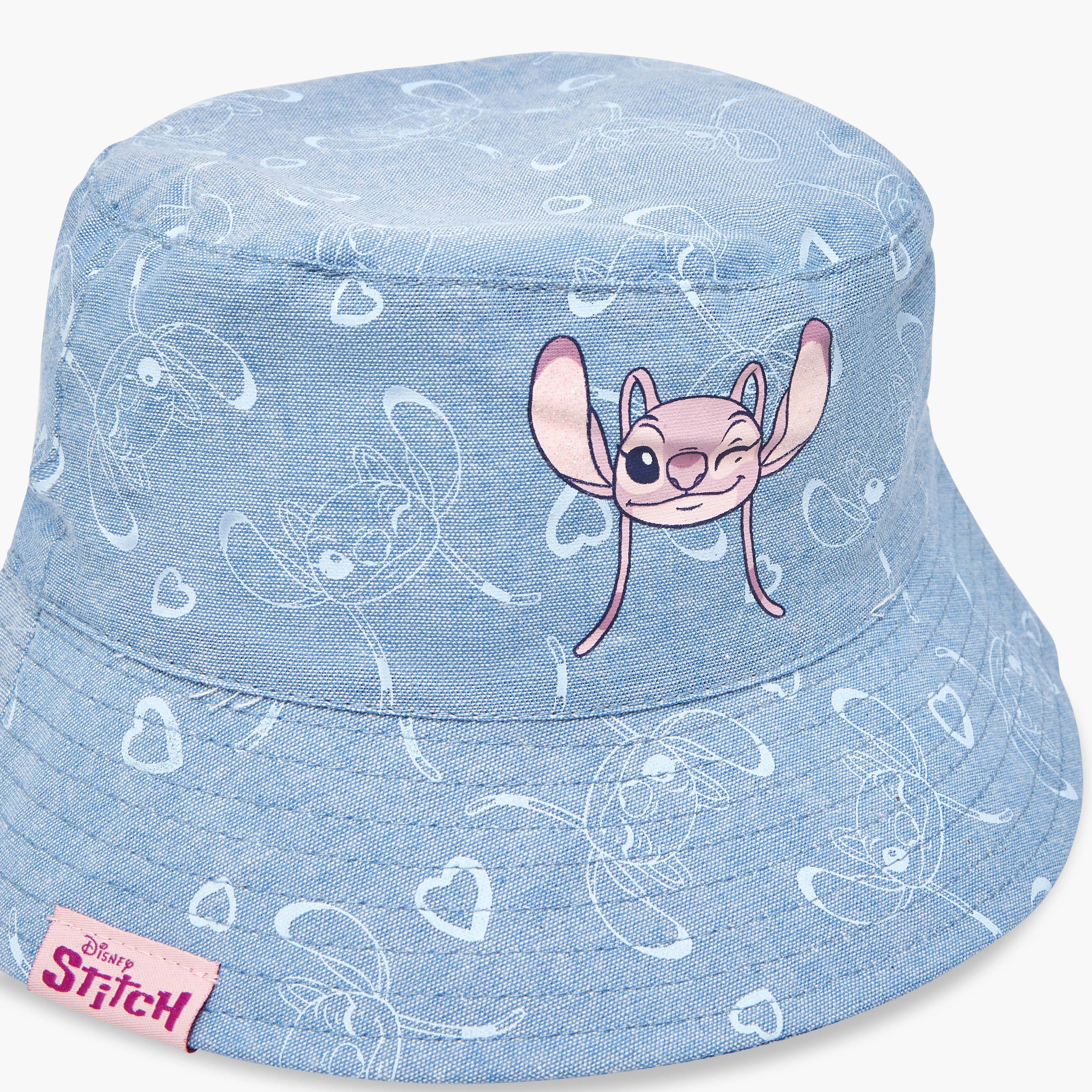 قبعة دلو دنيم بطبعات آنجل من ديزني-girls-accessories-caps-image-2