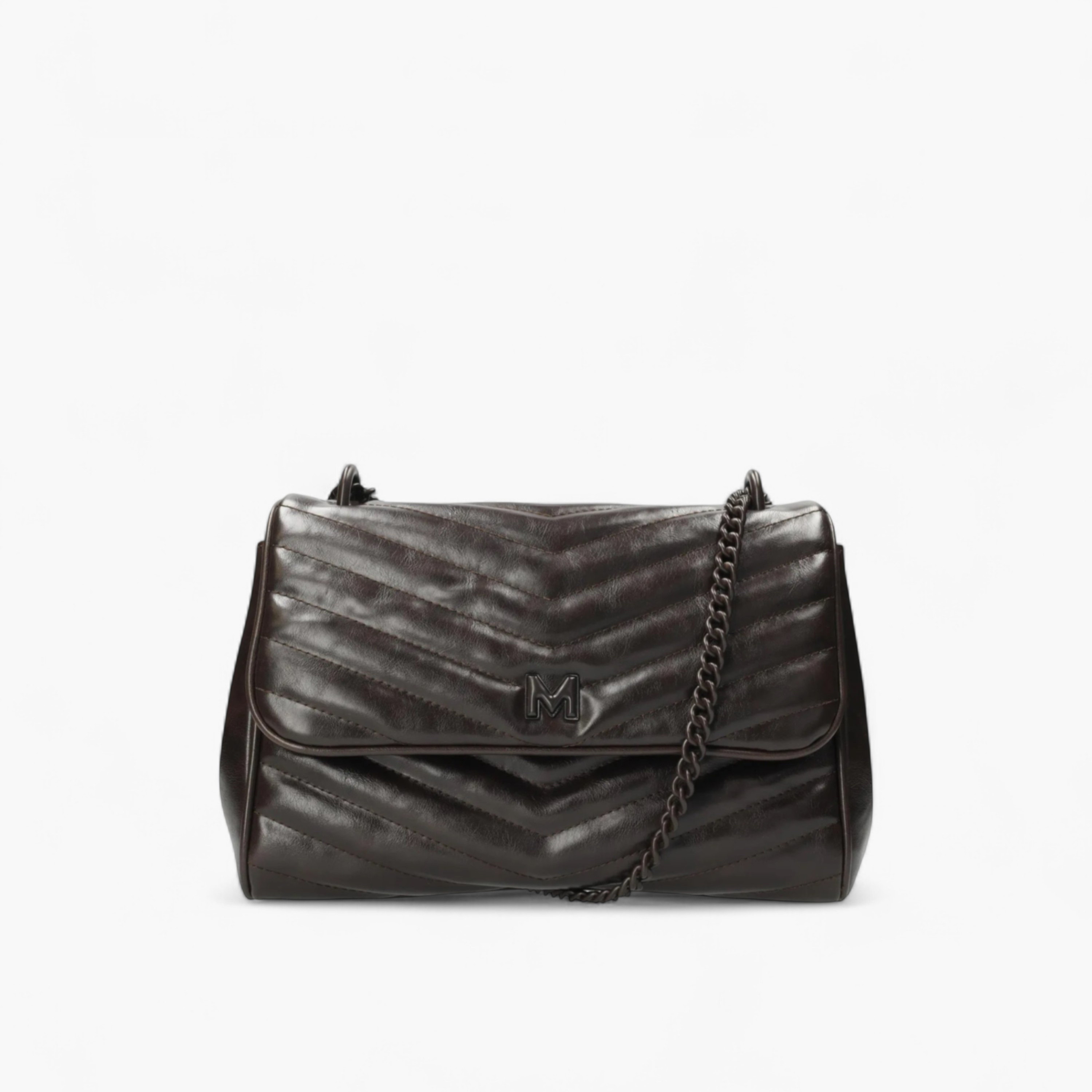 شنطة كتف بارزة الملمس بحزام سلسلة من ميكس-women-bagsandwallets-handbags-image-1