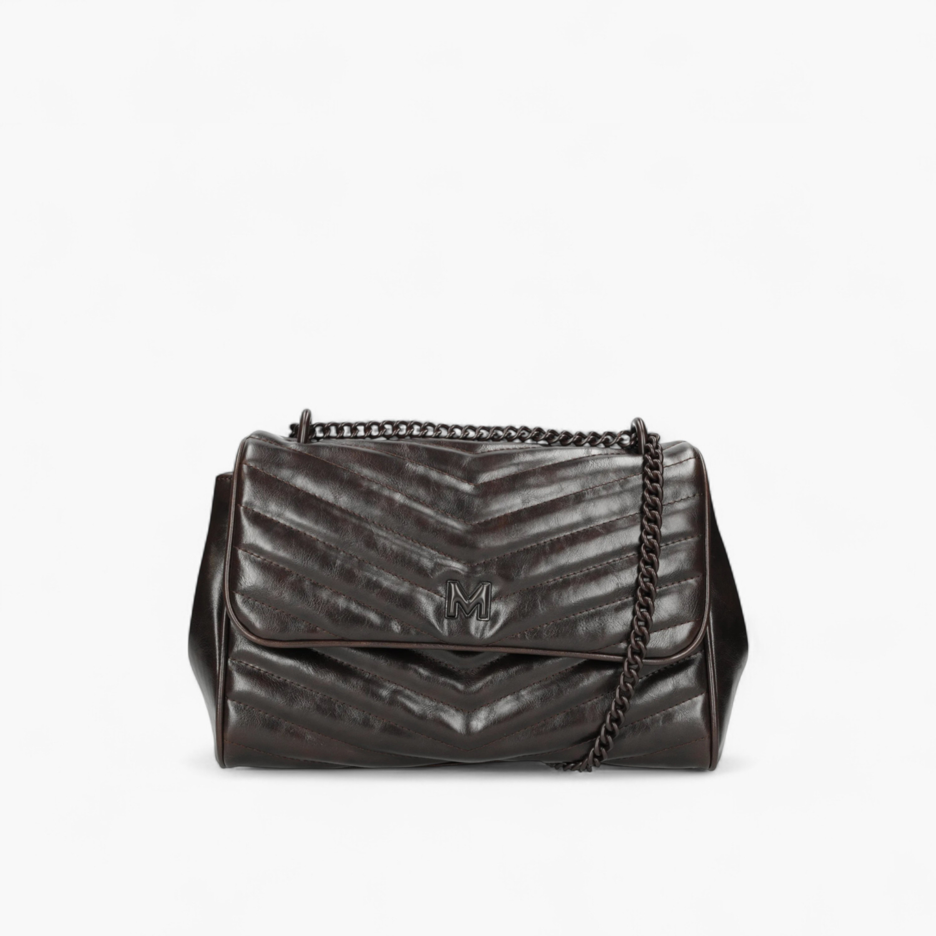 شنطة كتف بارزة الملمس بحزام سلسلة من ميكس-women-bagsandwallets-handbags-image-2