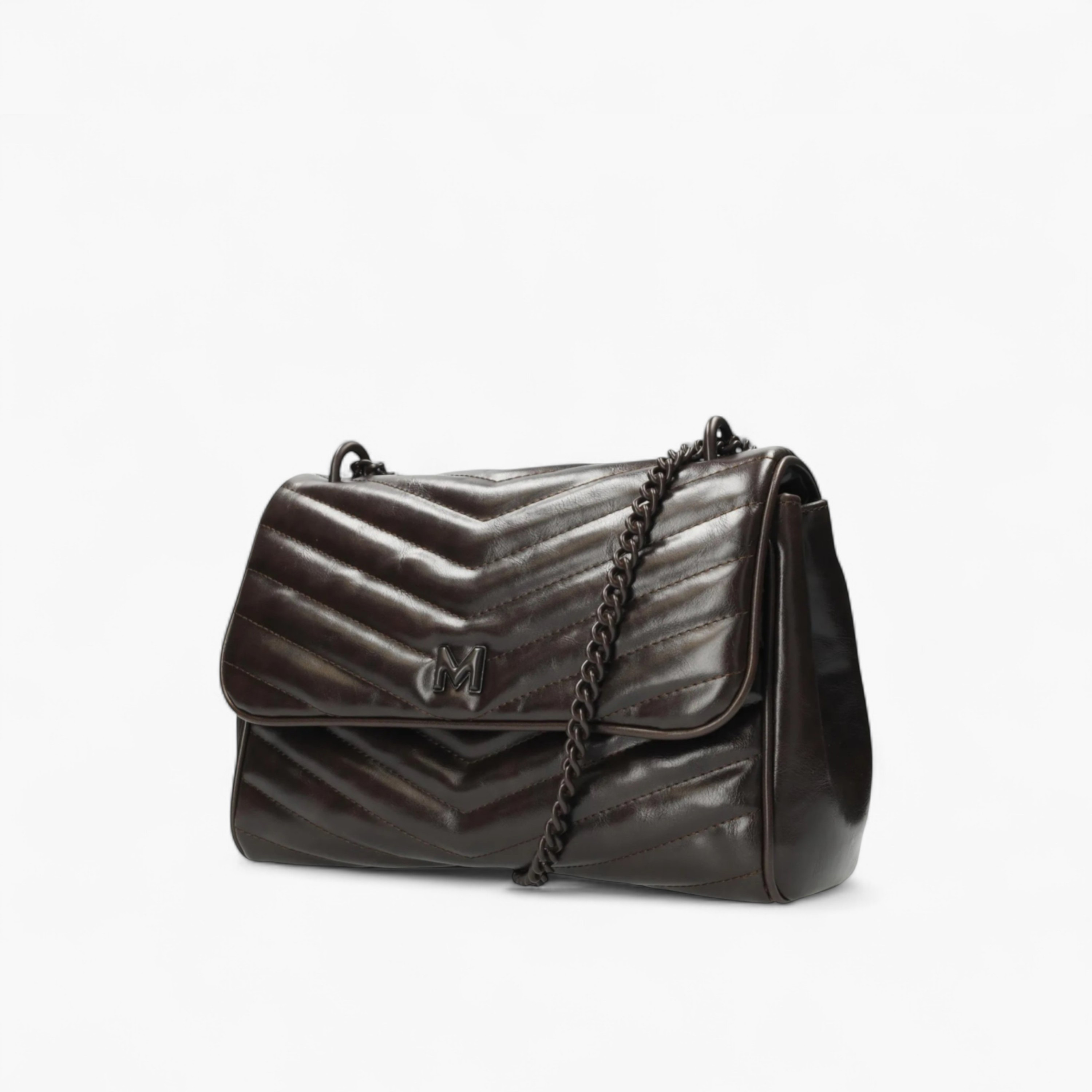 شنطة كتف بارزة الملمس بحزام سلسلة من ميكس-women-bagsandwallets-handbags-image-3