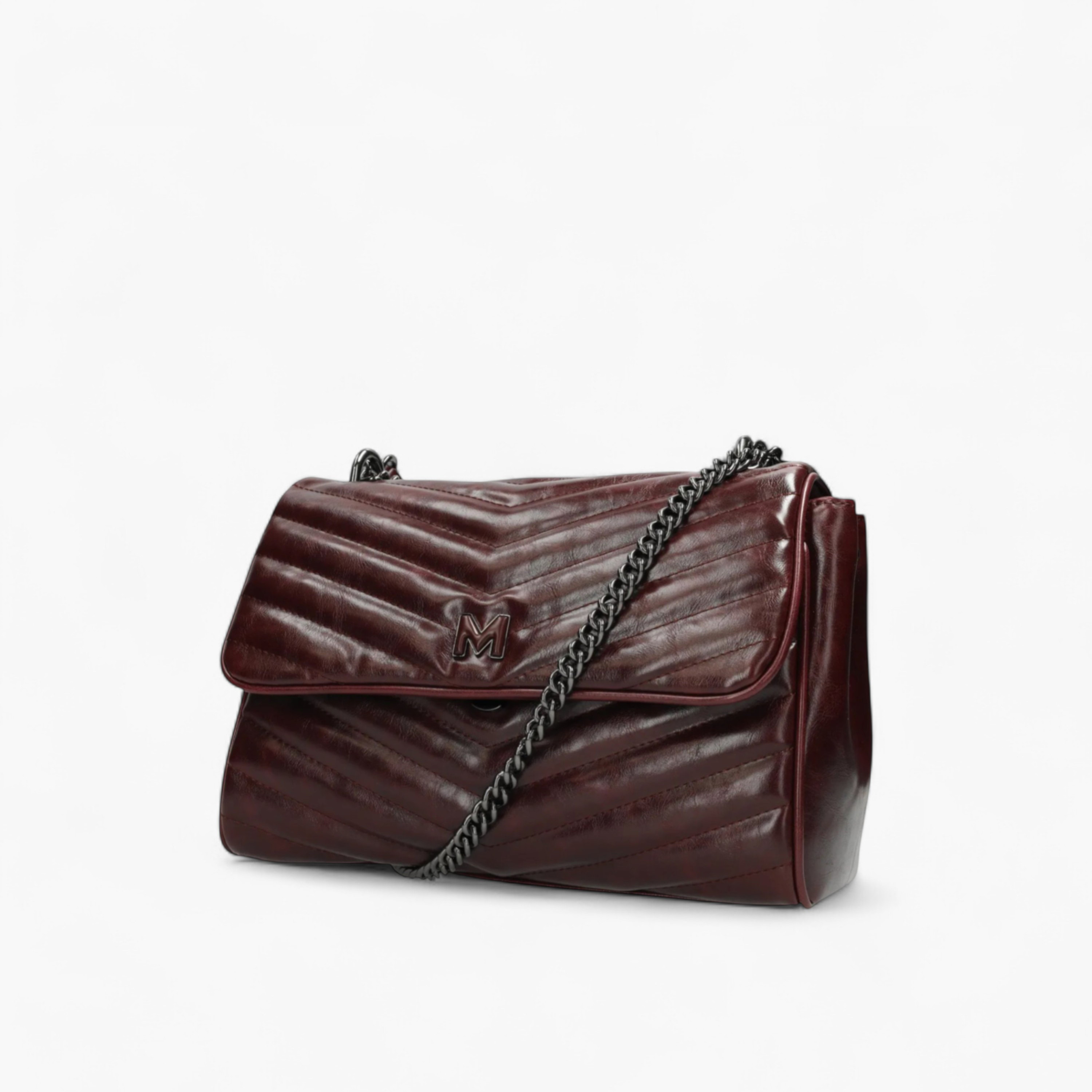 شنطة كتف بارزة الملمس بحزام سلسلة من ميكس-women-bagsandwallets-handbags-image-3