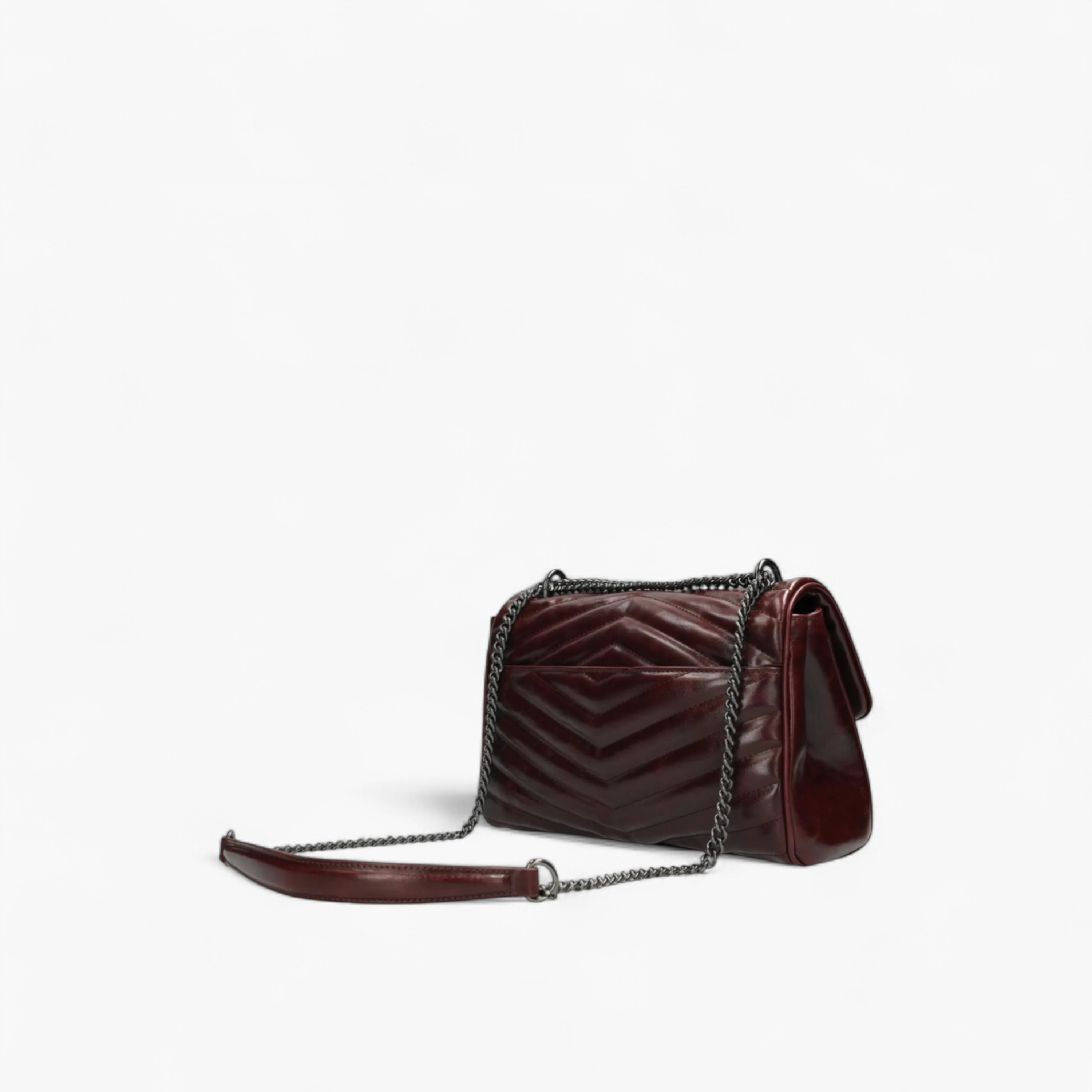 شنطة كتف بارزة الملمس بحزام سلسلة من ميكس-women-bagsandwallets-handbags-image-4