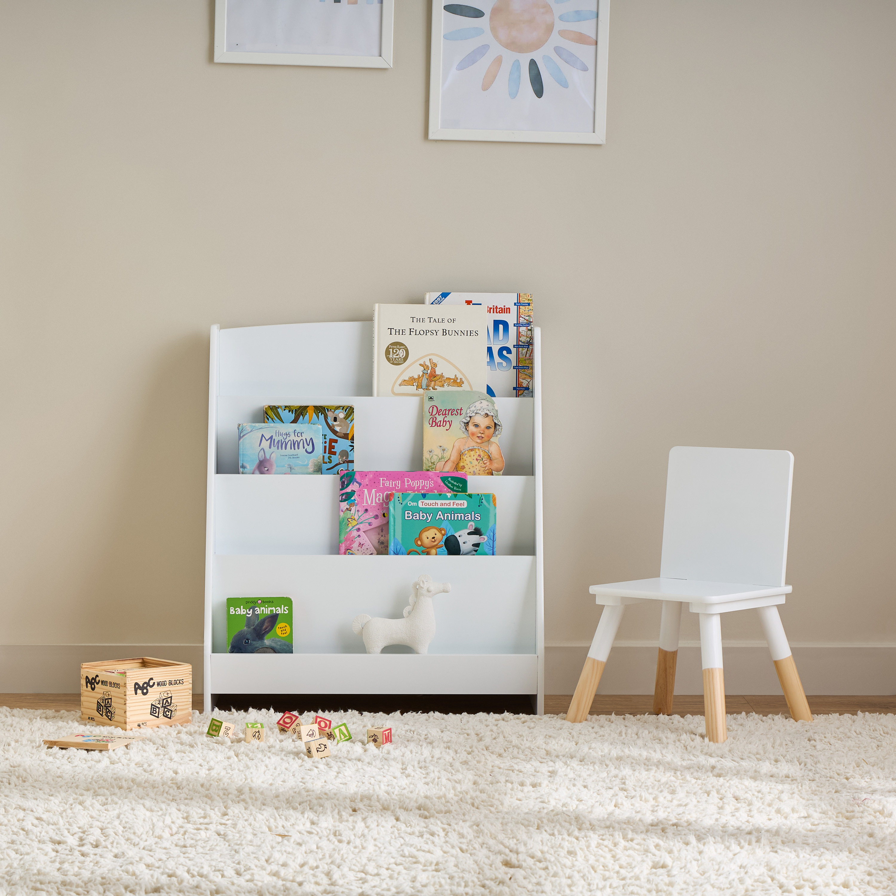 Juniors Bookshelf with 4 Compartments-baby-nursery-furniture-wardrobesandstorage-image-6