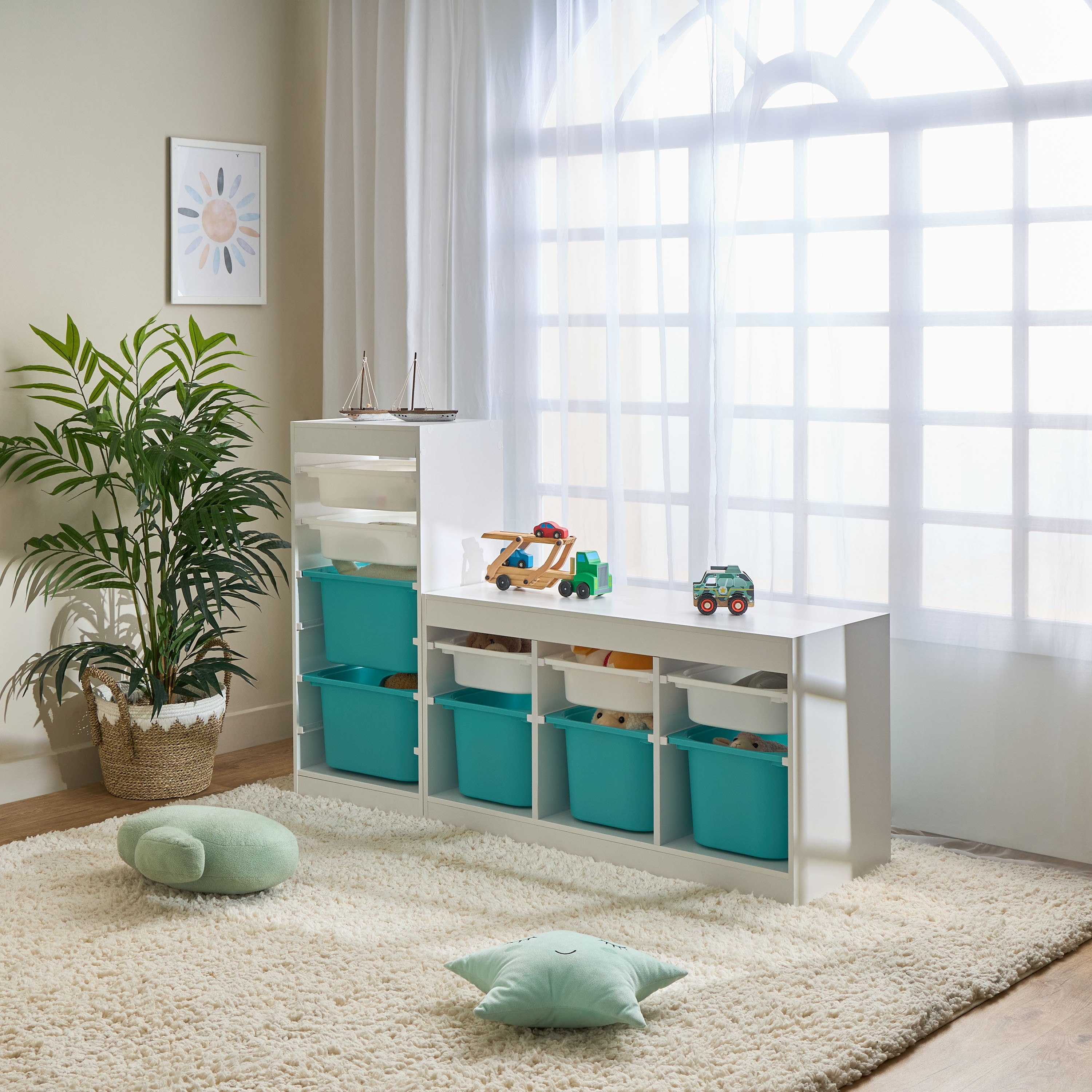 Juniors Toy Storage Organiser with 4 Bins-baby-nursery-furniture-wardrobesandstorage-image-7