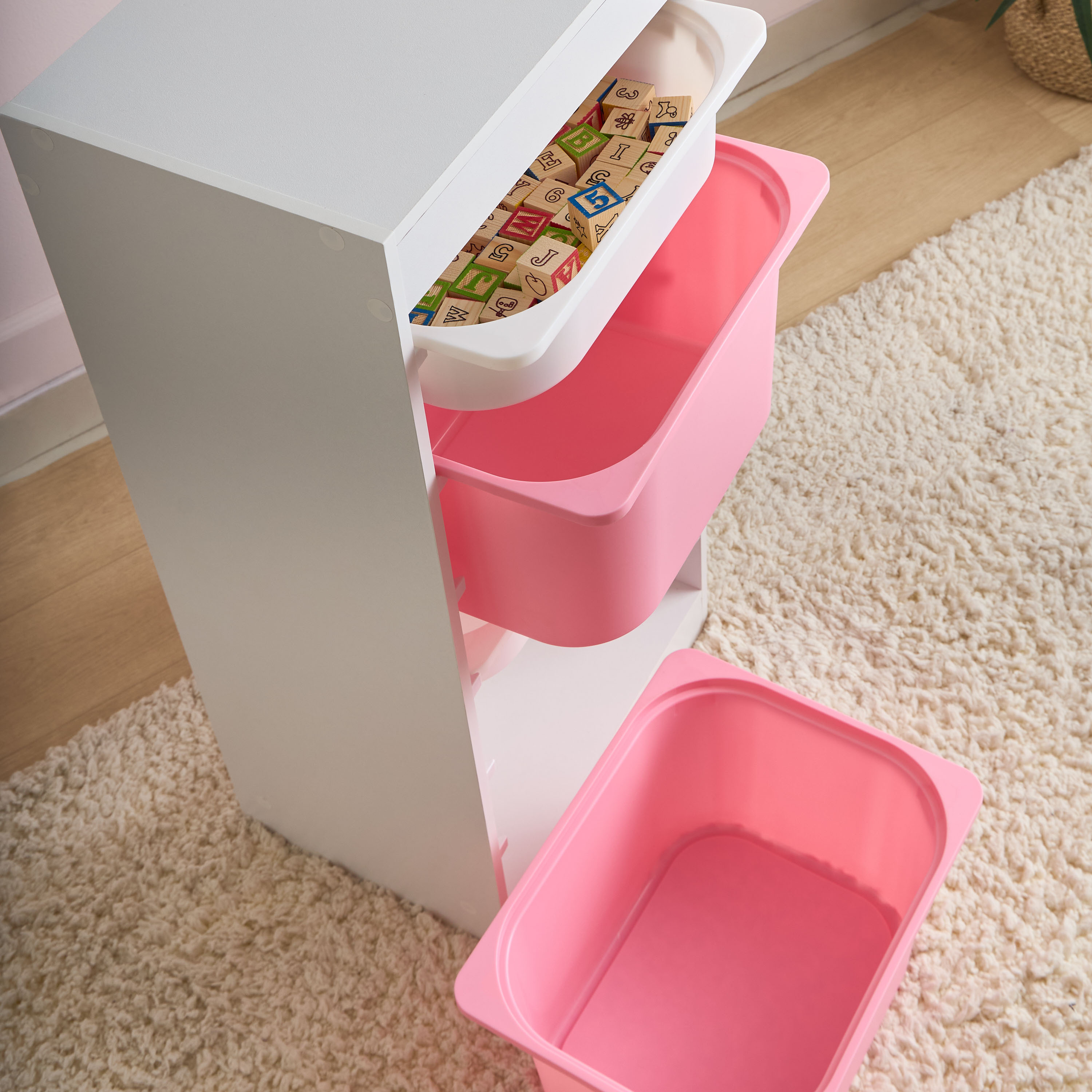 Juniors Toy Storage Organiser with 4 Bins-baby-nursery-furniture-wardrobesandstorage-image-4