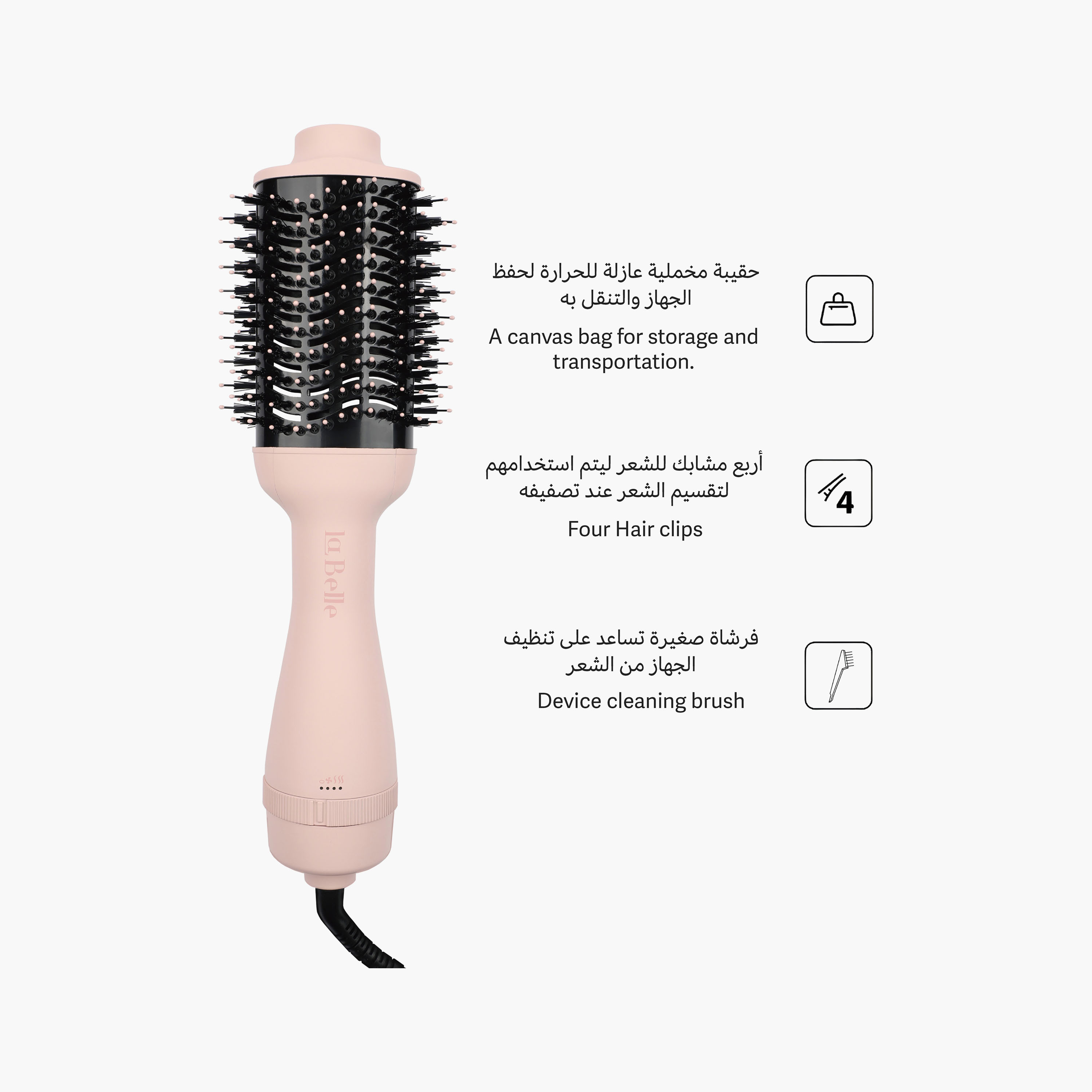 Labelle Brush Pink Hair Straightener-beautyandpersonalcare-appliances-hairstylingtools-straighteners-image-7