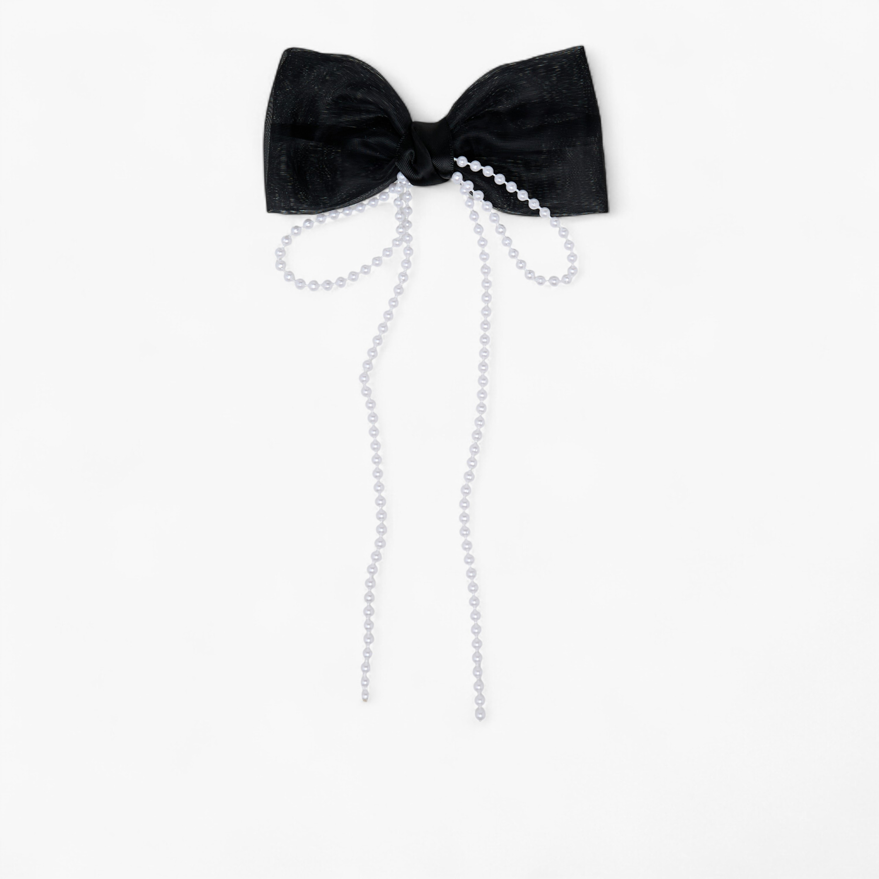 Hair Clip with Bow Accent-women-hairaccessories-clips-image-1